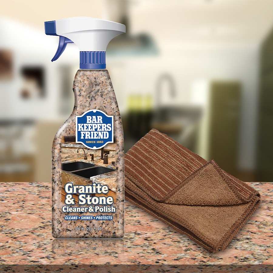 Bar Keepers Friend Granite & Stone Cleaner Set