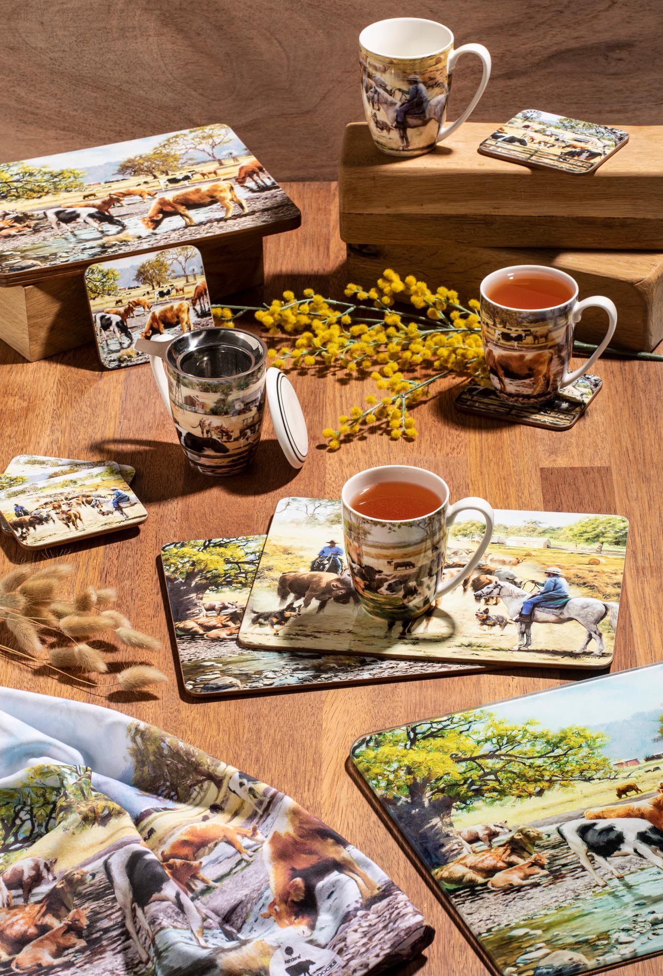 Ashdene Grazing Paddocks Rounding The Herd Mug