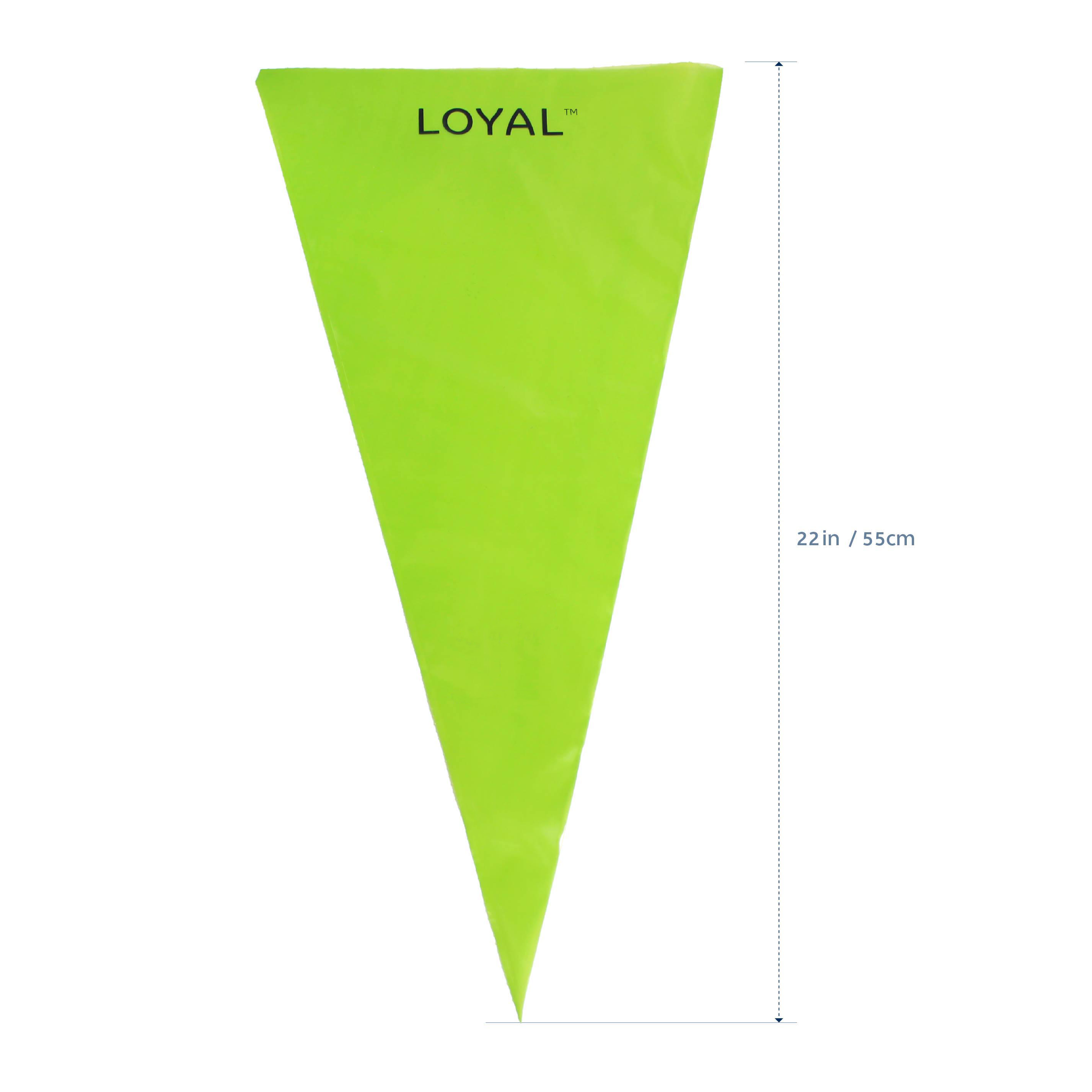 LOYAL Disposable Piping Bags Green 22 Inch 100 Piece