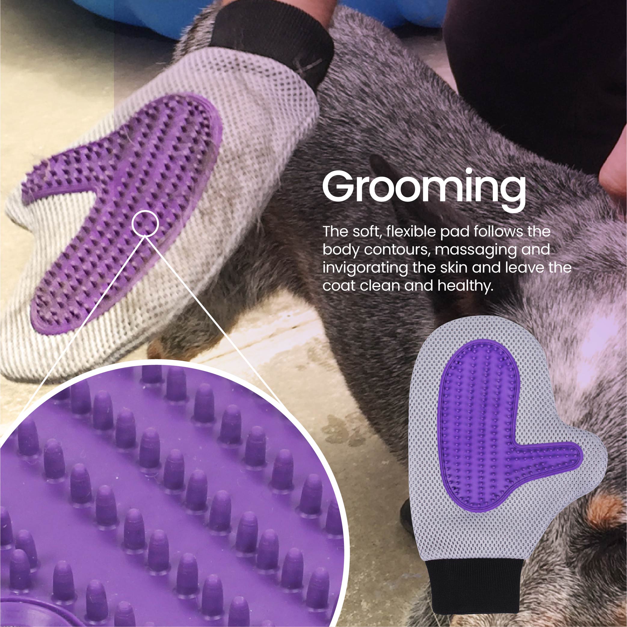 Eco Cloth Grooming Glove
