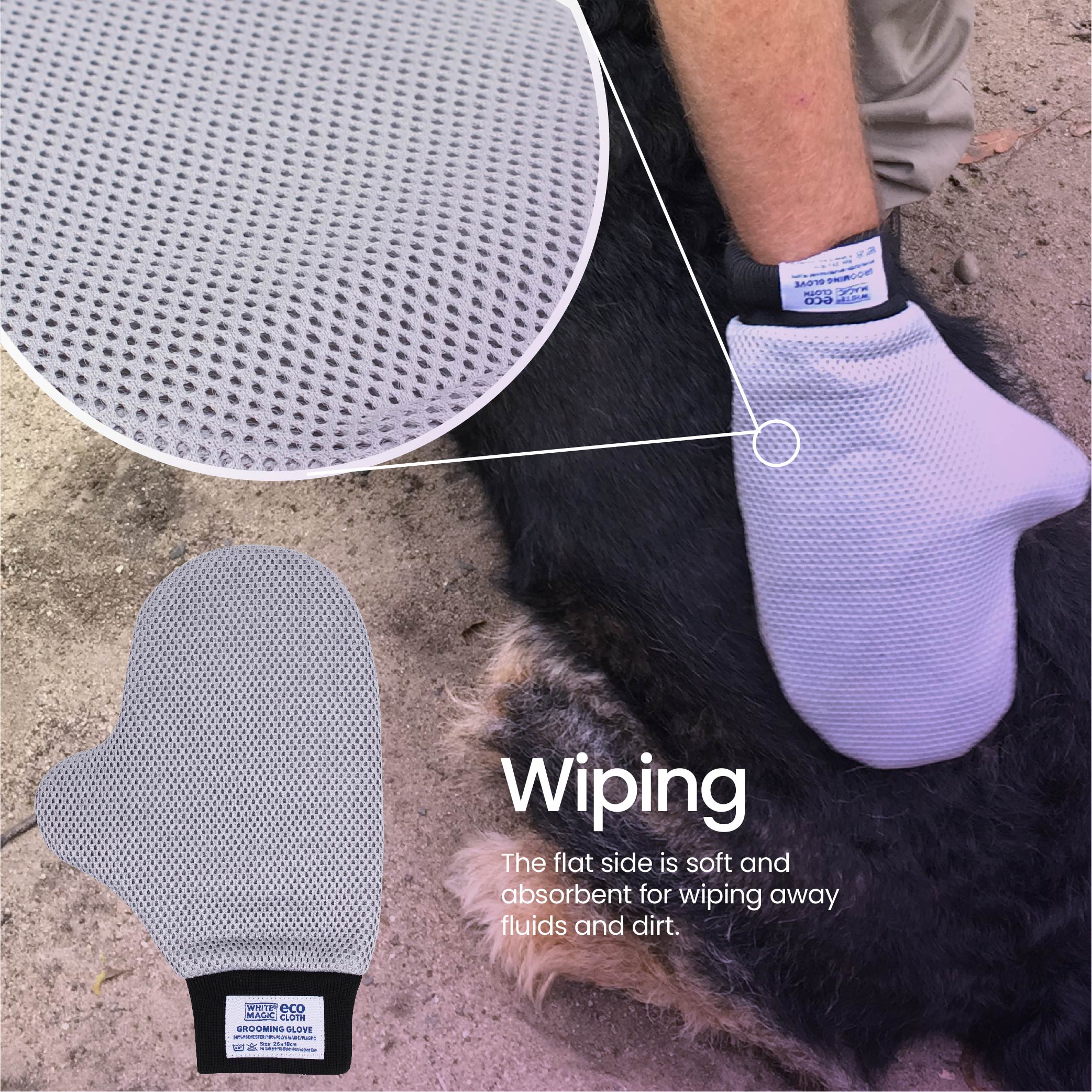 Eco Cloth Grooming Glove