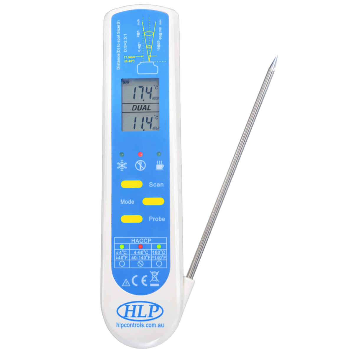 HLP HACCP Dual Infrared & Probe Thermometer