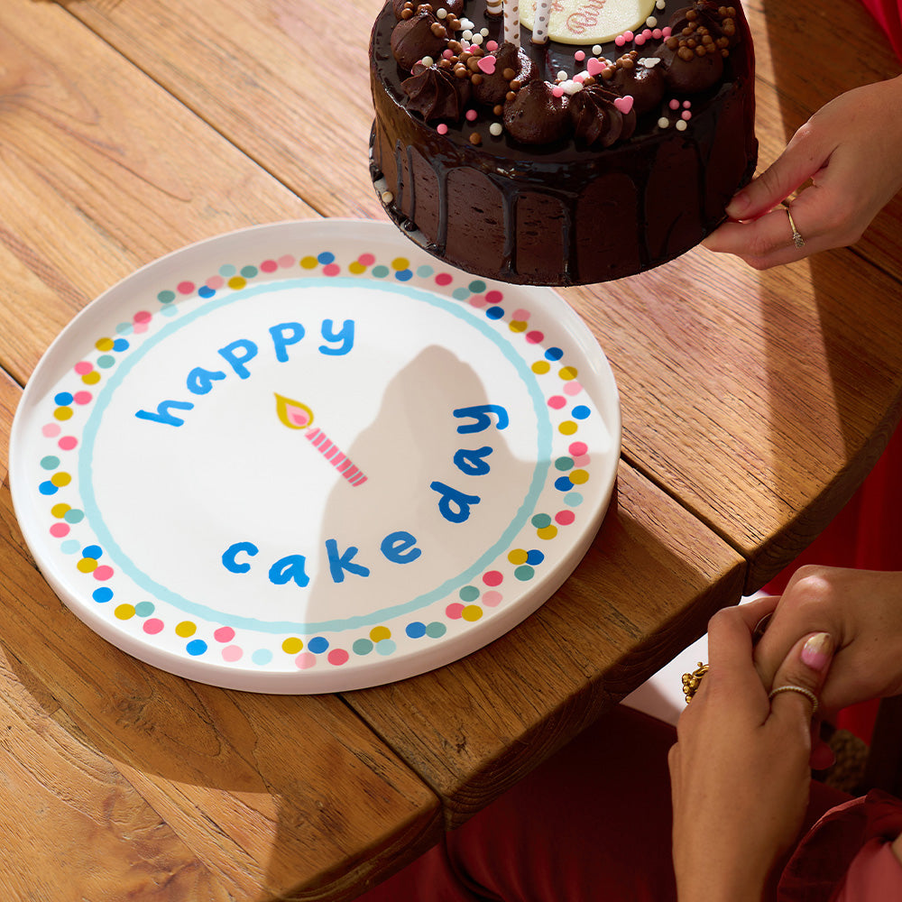 Annabel Trends Serving Plate Happy Cake Day