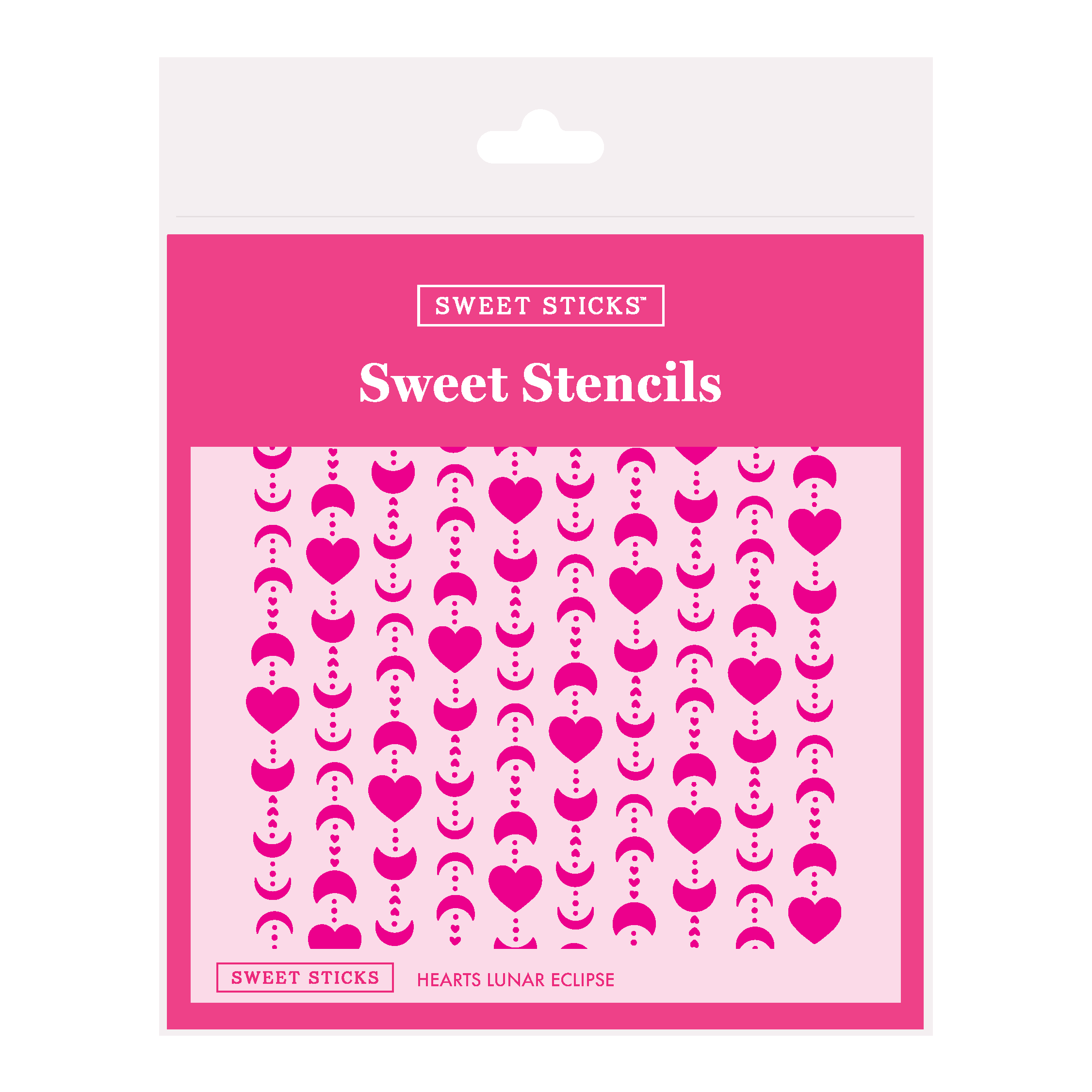 SWEET STICKS Sweet Stencils Assortment Range - Hearts Lunar Eclipse