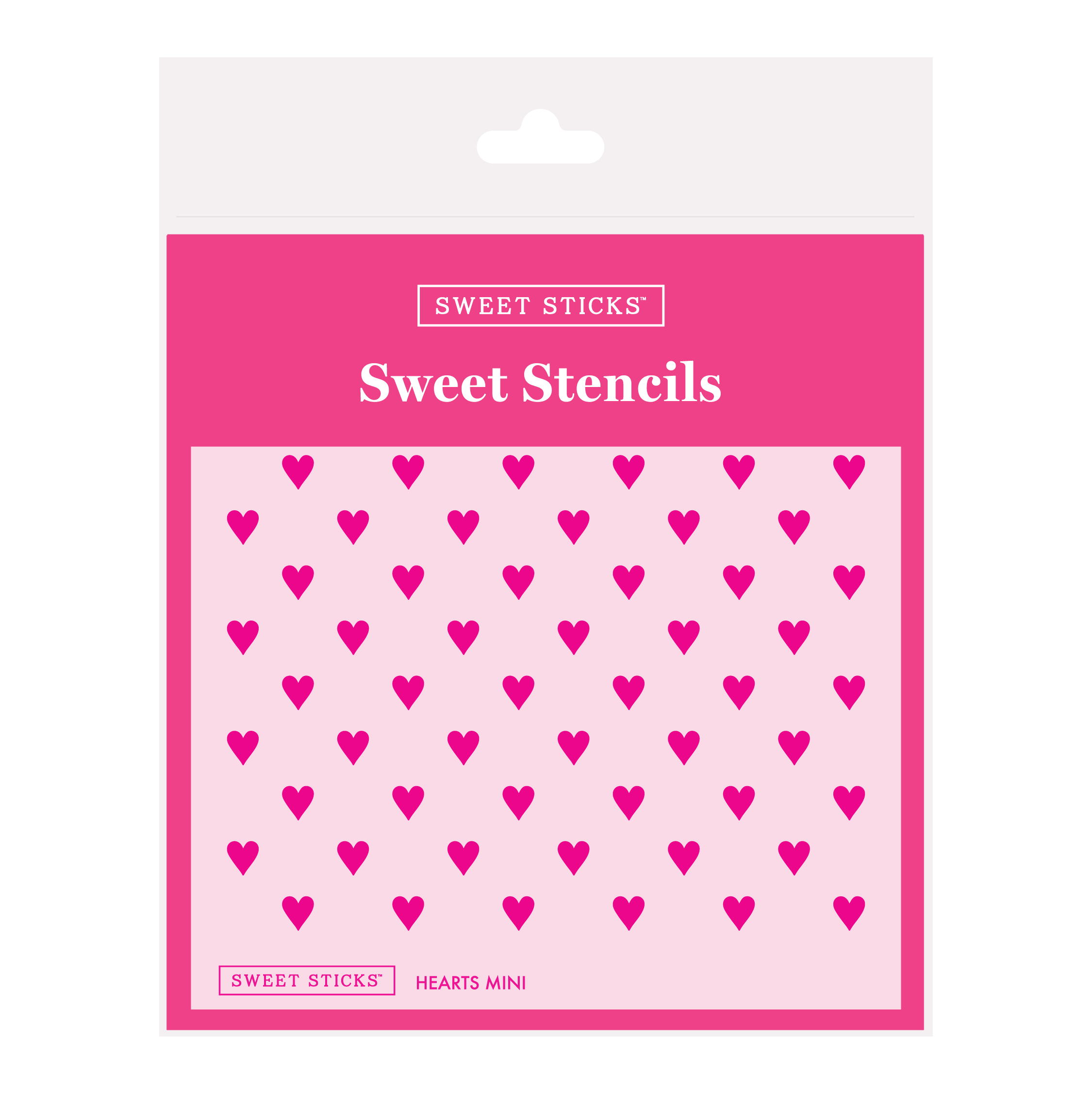 SWEET STICKS Sweet Stencils Assortment Range - Hearts Mini