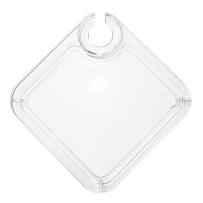 Acrylic Hors D’Oeuvres Plate With Built In Stemware Holder