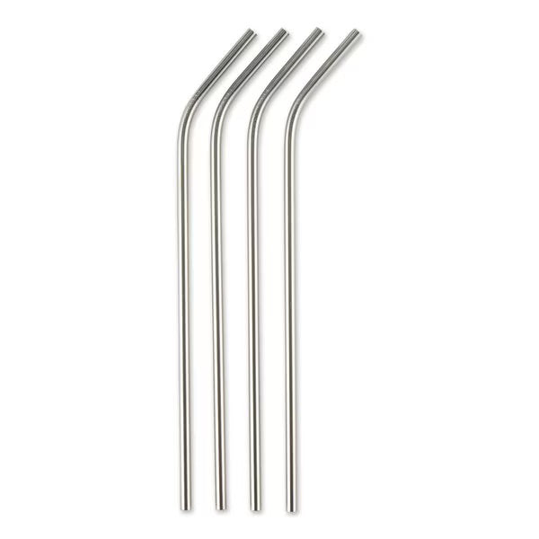 RSVP Stainless Steel Drink Straws - 4pk