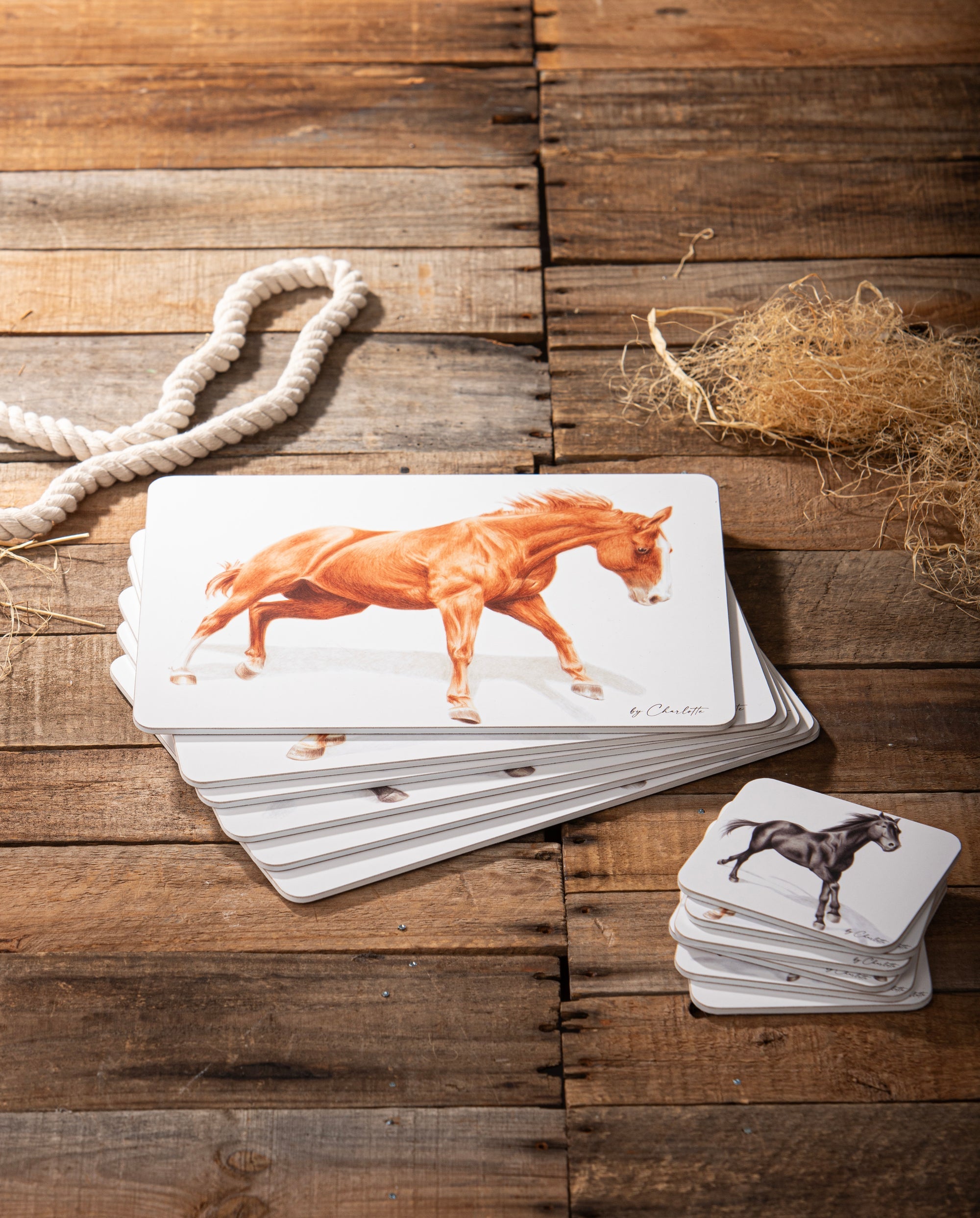 Ashdene Horses By Charlotte 6pk Placemat