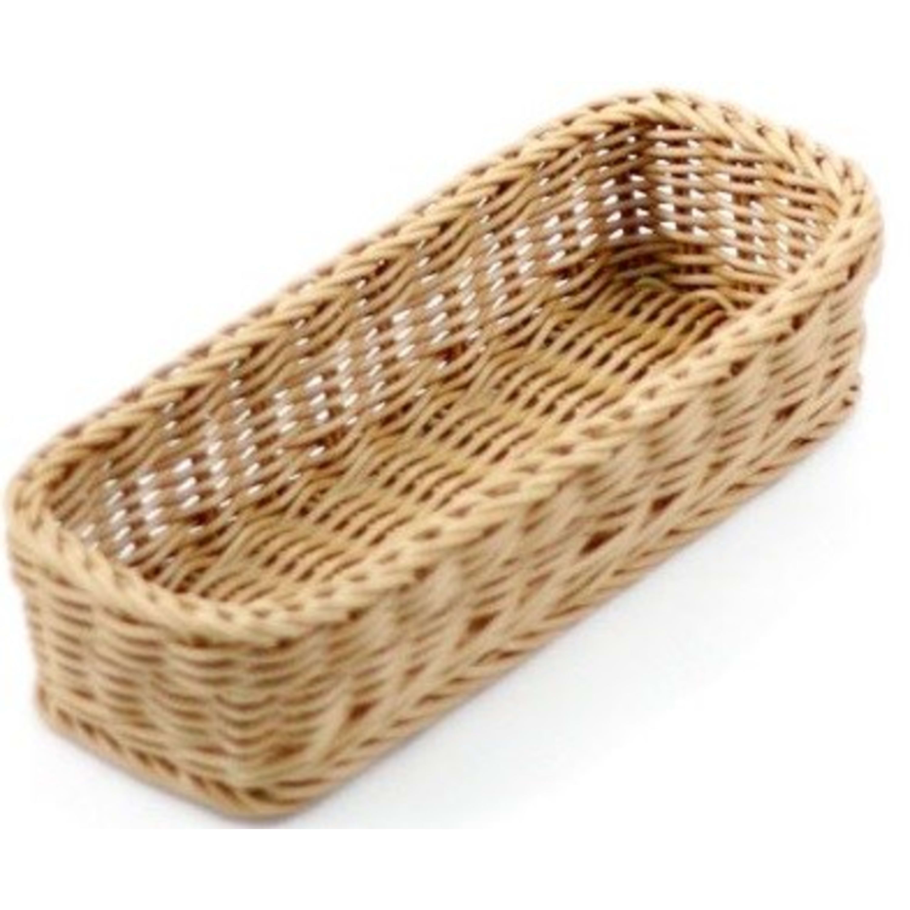 Icon Chef Round Weave Rectangle Cutlery Holder 25x9x7cm (S)