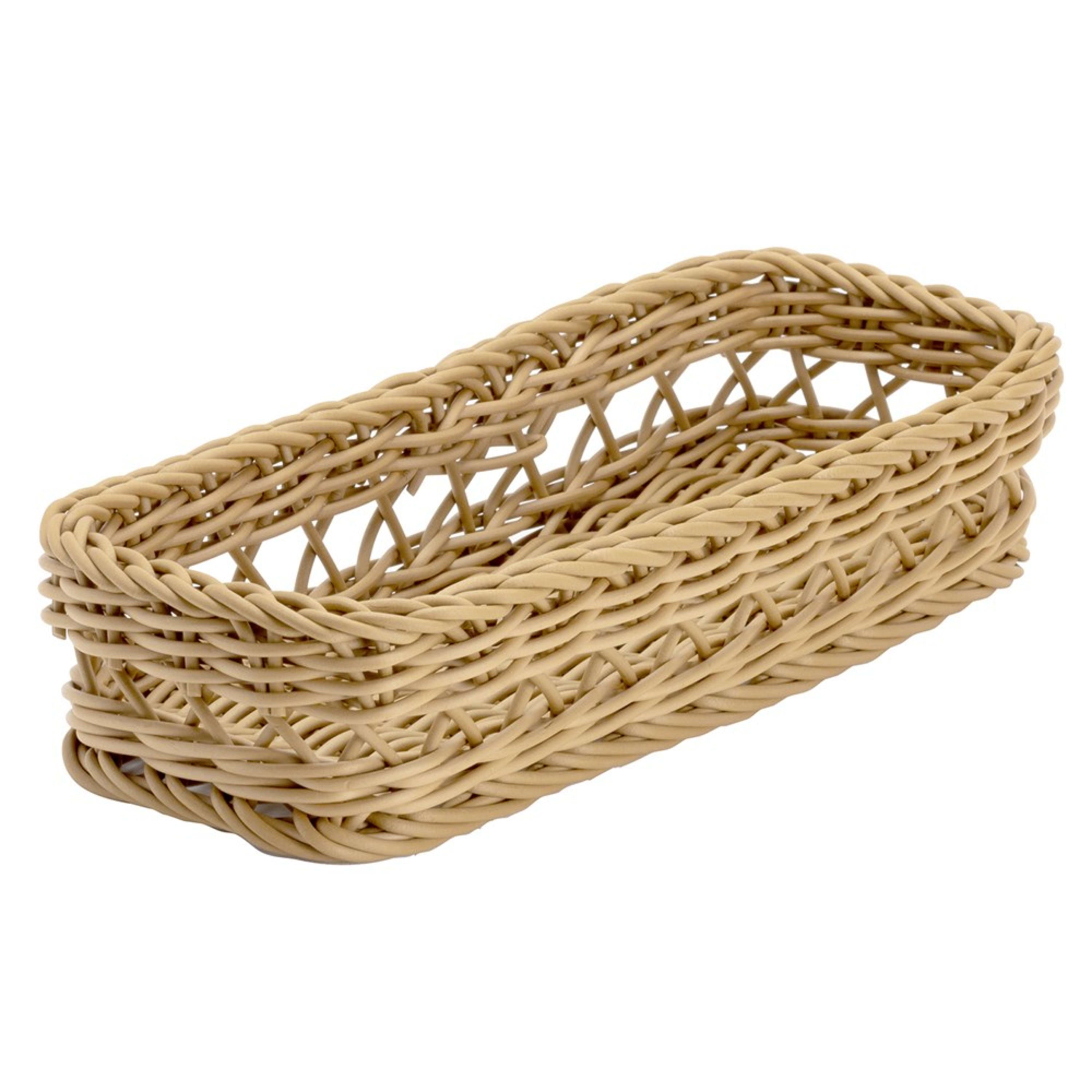 Icon Chef Round Weave Cutlery Tray with Pattern 28x12x6cm