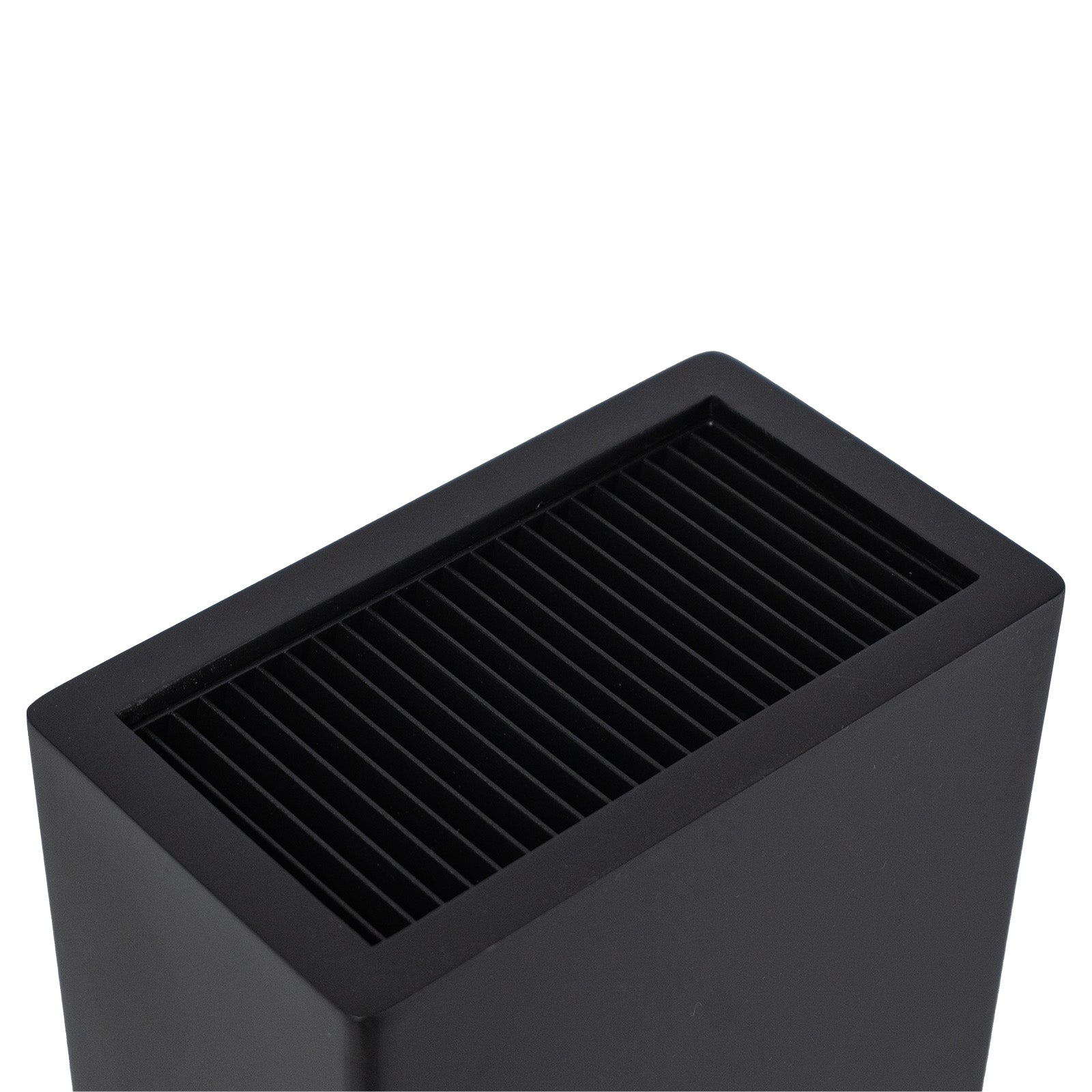 Icon Chef Universal Knife Block - Rectangle - Black
