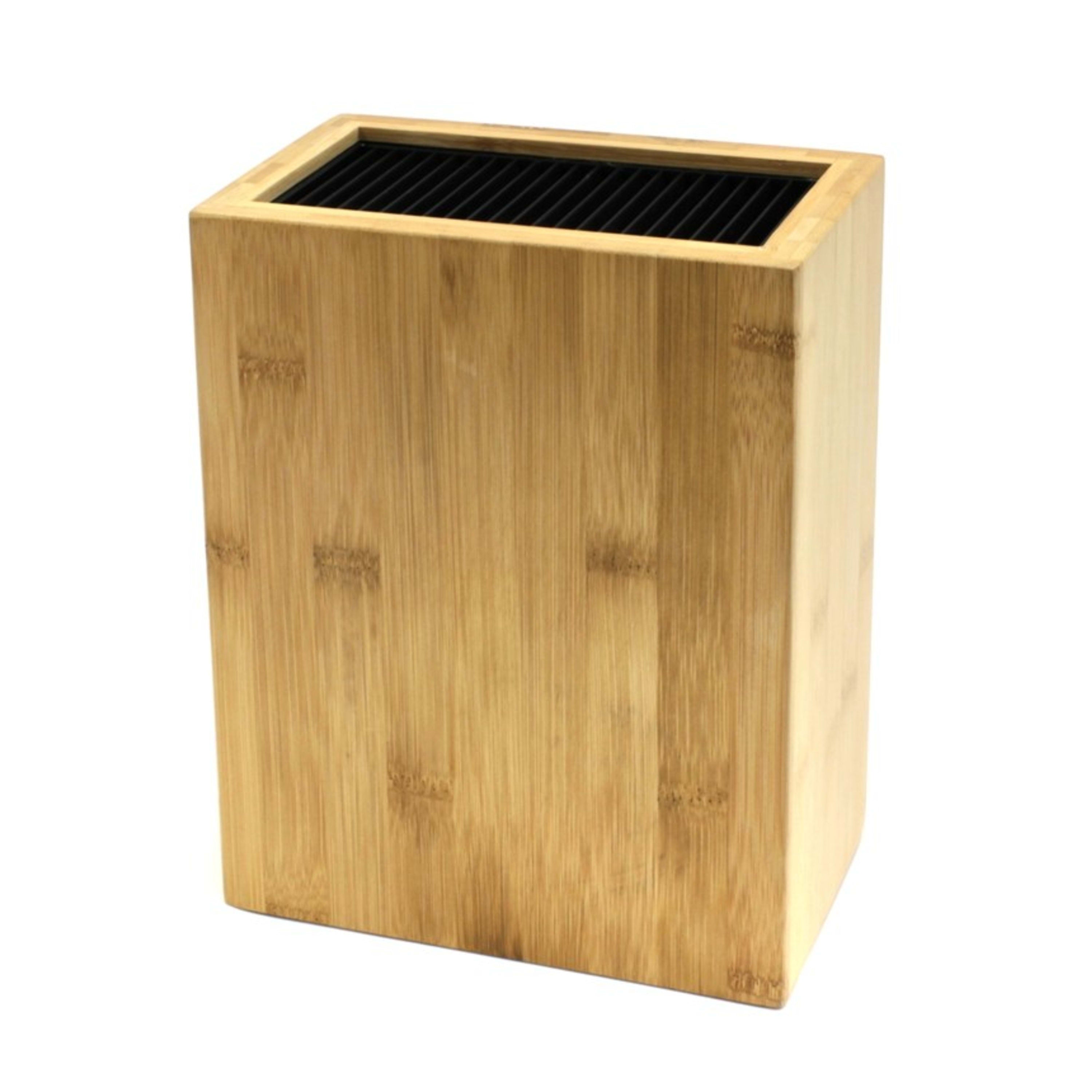 Icon Chef Universal Knife Block - Bamboo Plus 10.8x18.5x25cm