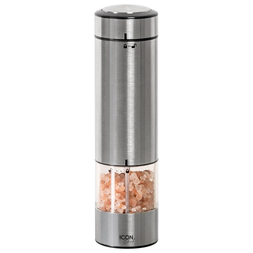 Icon Chef Electric Salt and Pepper Mill Silver