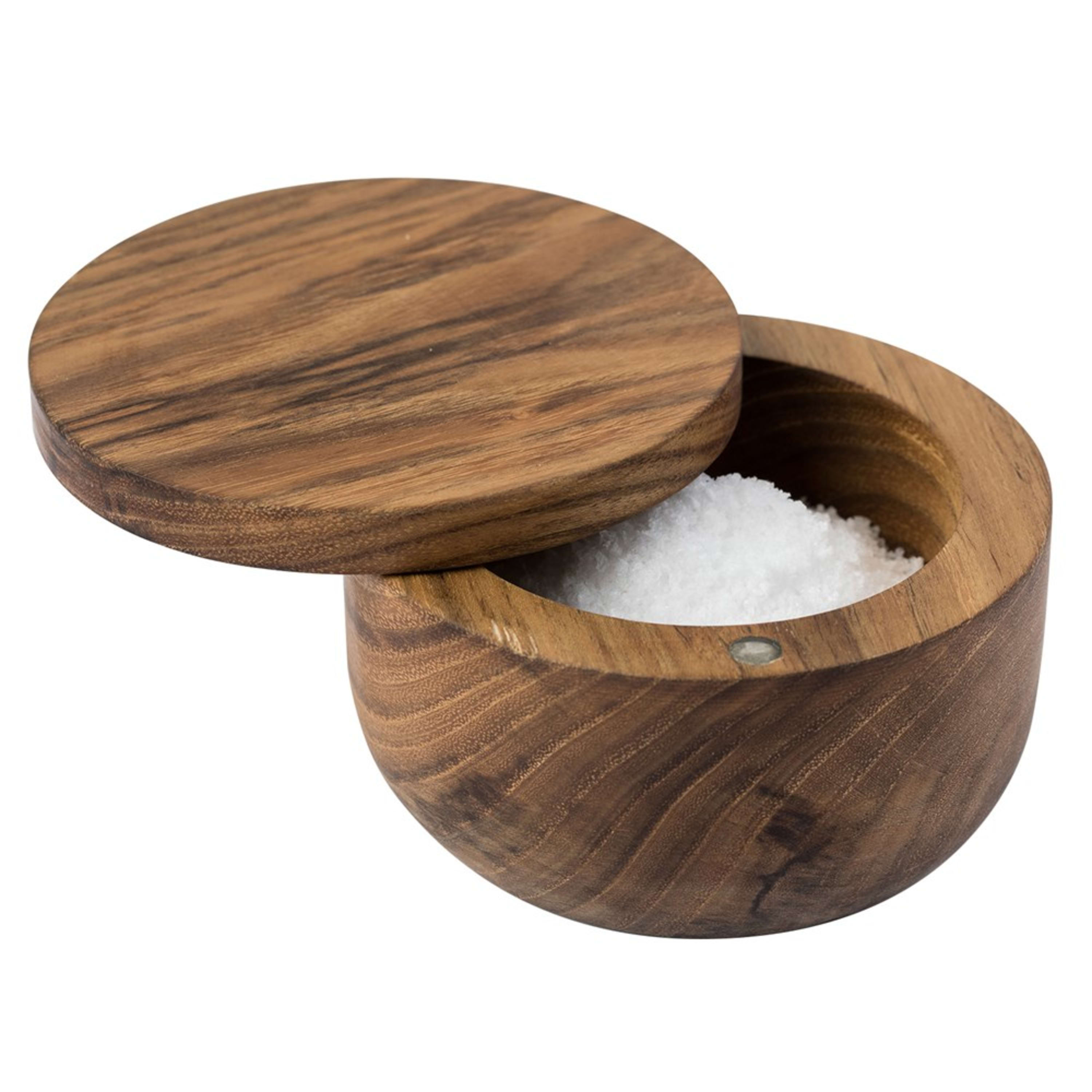 Icon Chef Salt Pig Plus - Roasted Rubber Wood
