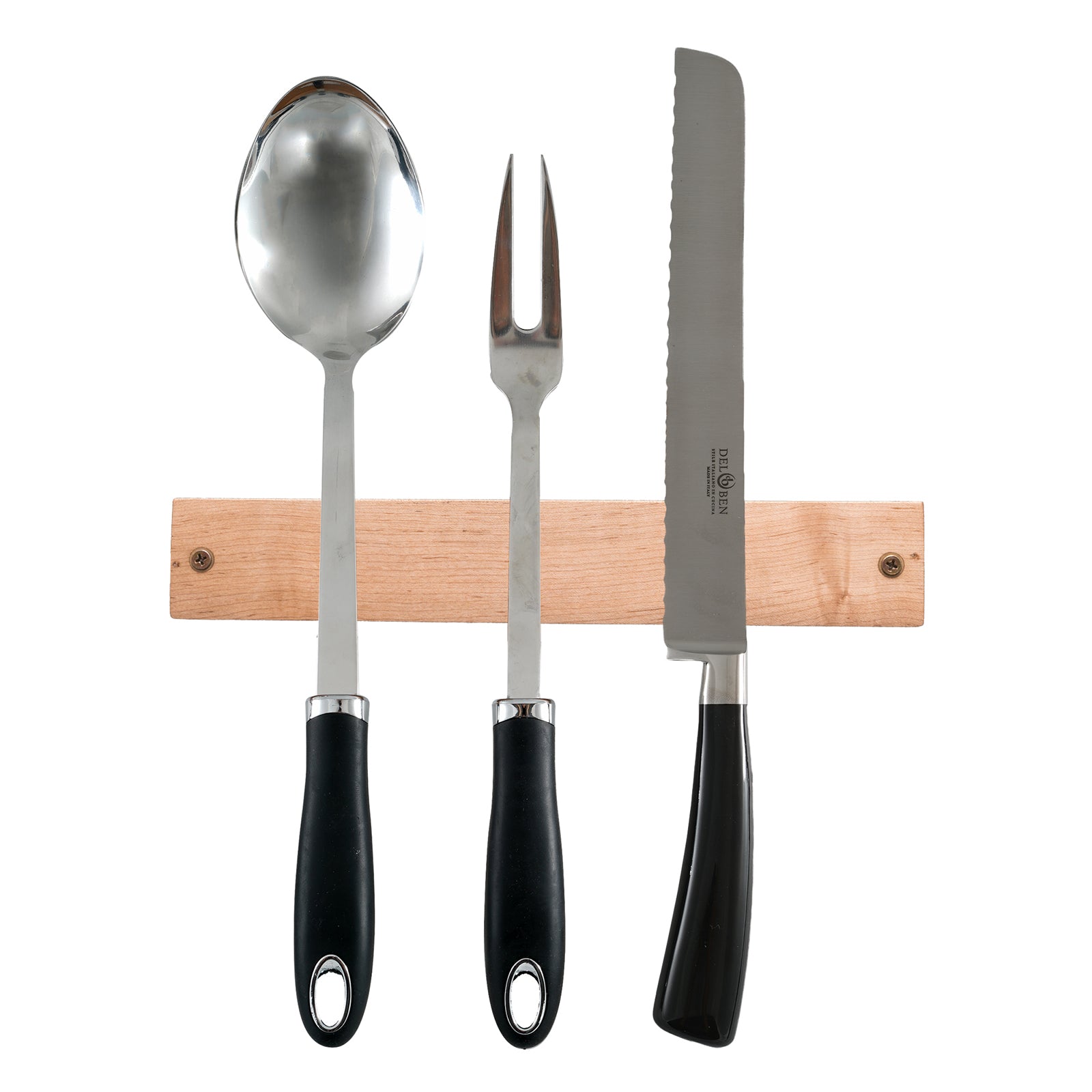 Icon Chef Wooden Magnetic Knife Rack