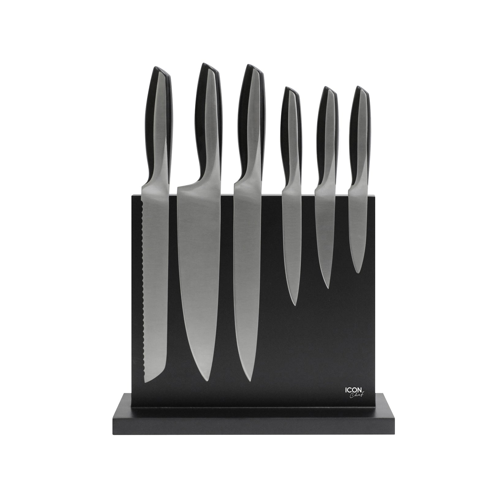 Icon Chef Magnetic Knife Block DUO - DUO Black