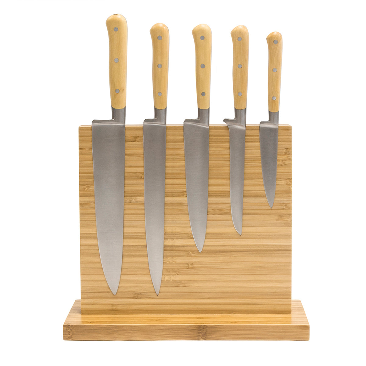 Icon Chef Magnetic Knife Block Duo - Bamboo