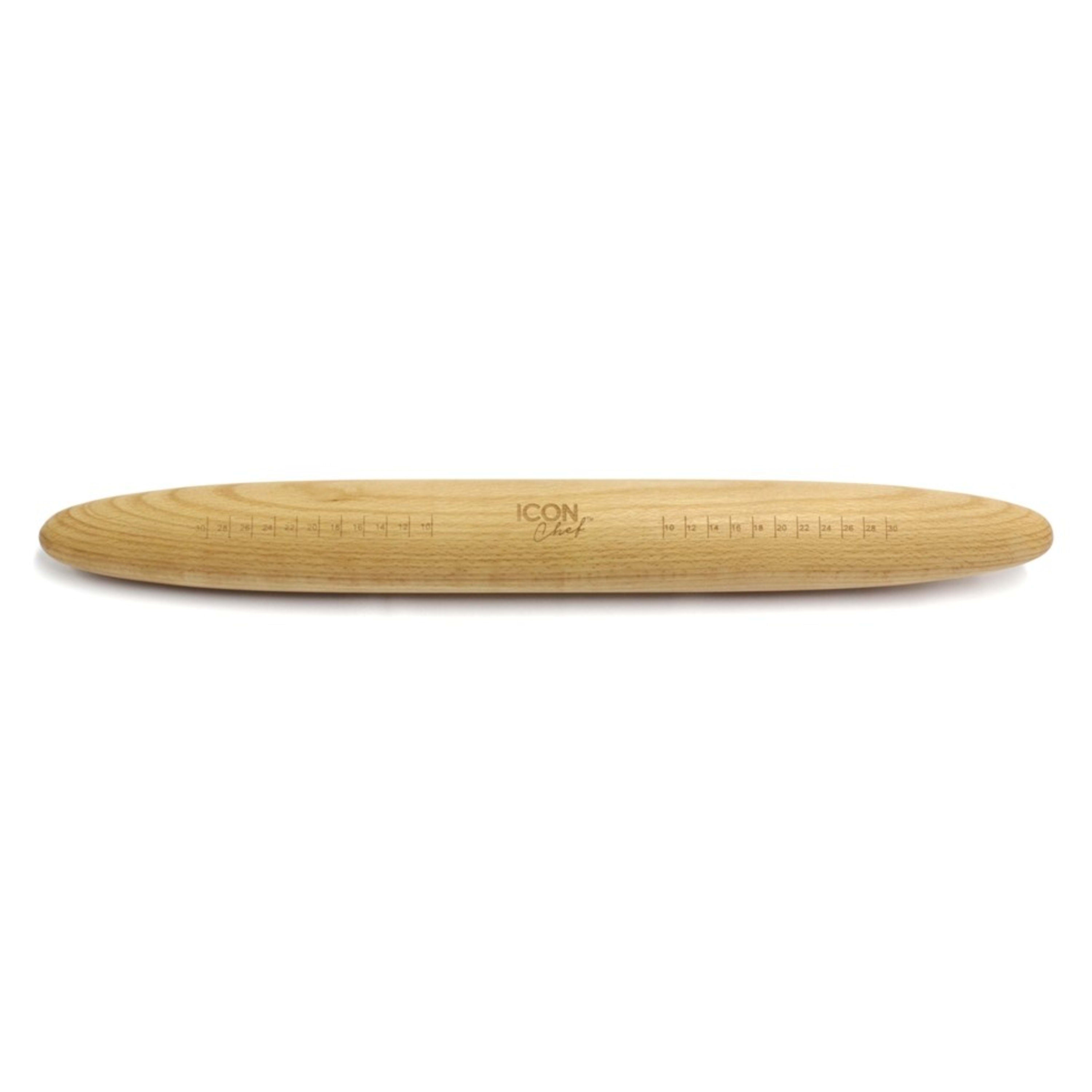 Icon Chef French Stick Rolling Pin 5cm - Beech Wood