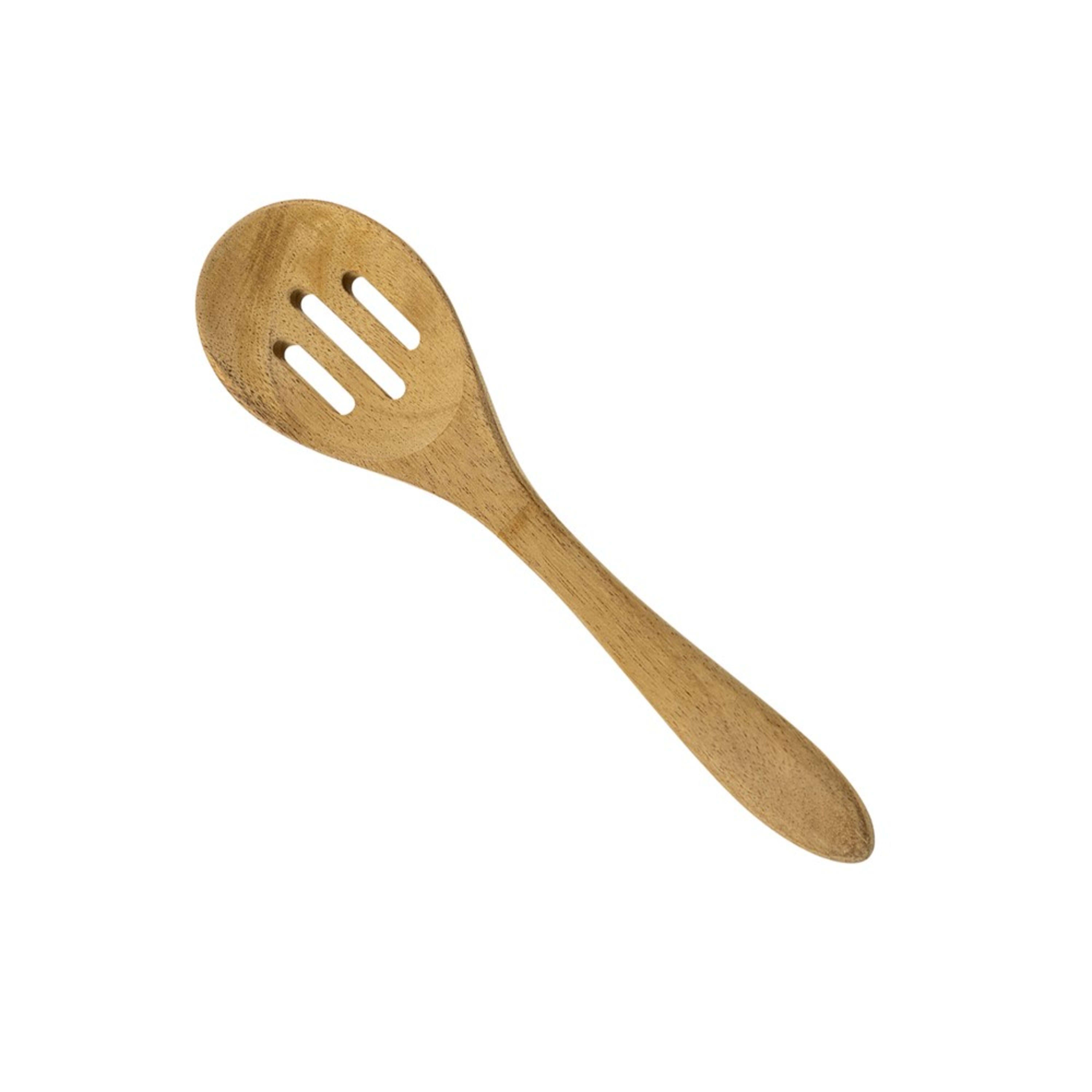 Icon Chef Wooden Utensil - Slotted Spoon 18.8cm