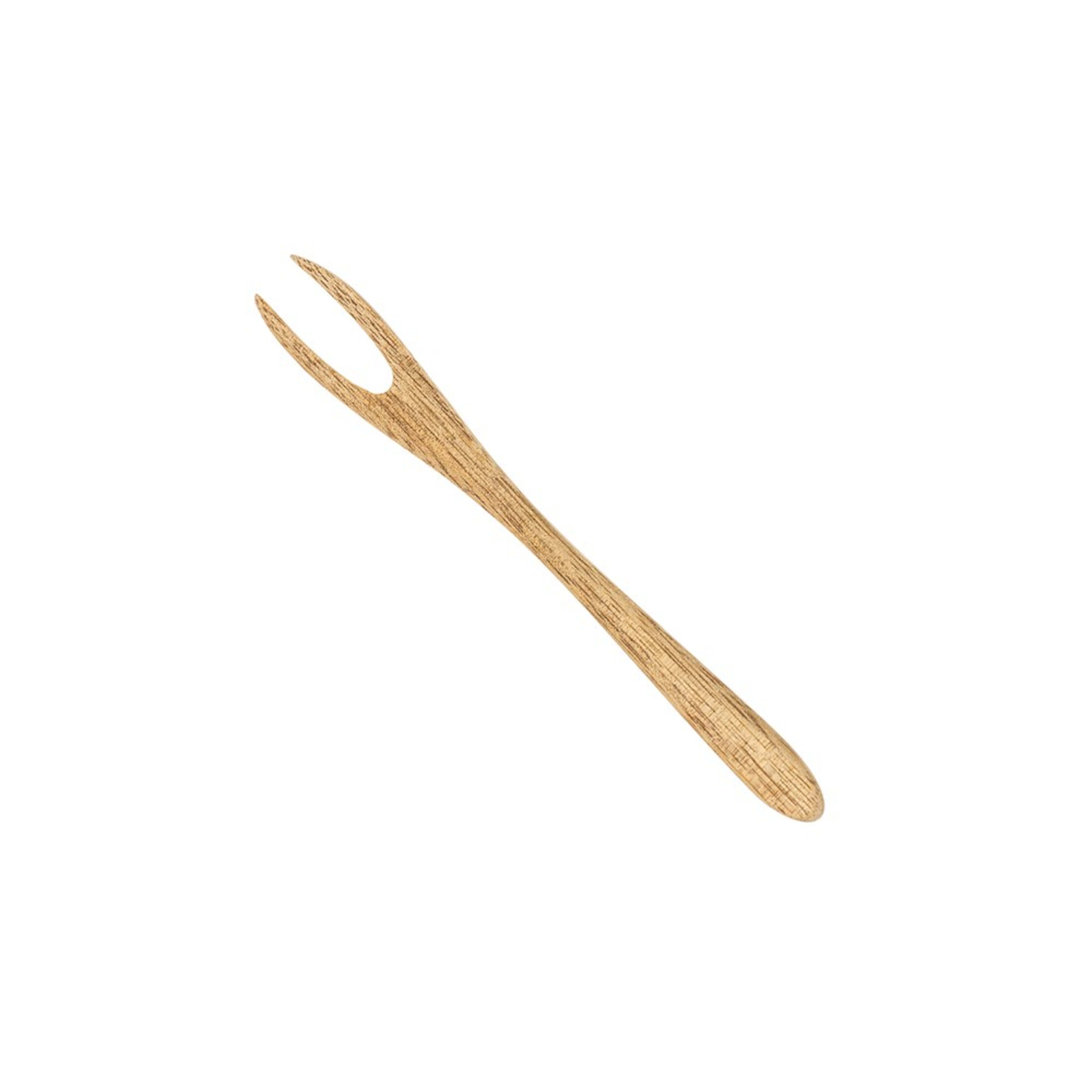 Icon Chef Wooden Utensil - Deli Fork 7cm