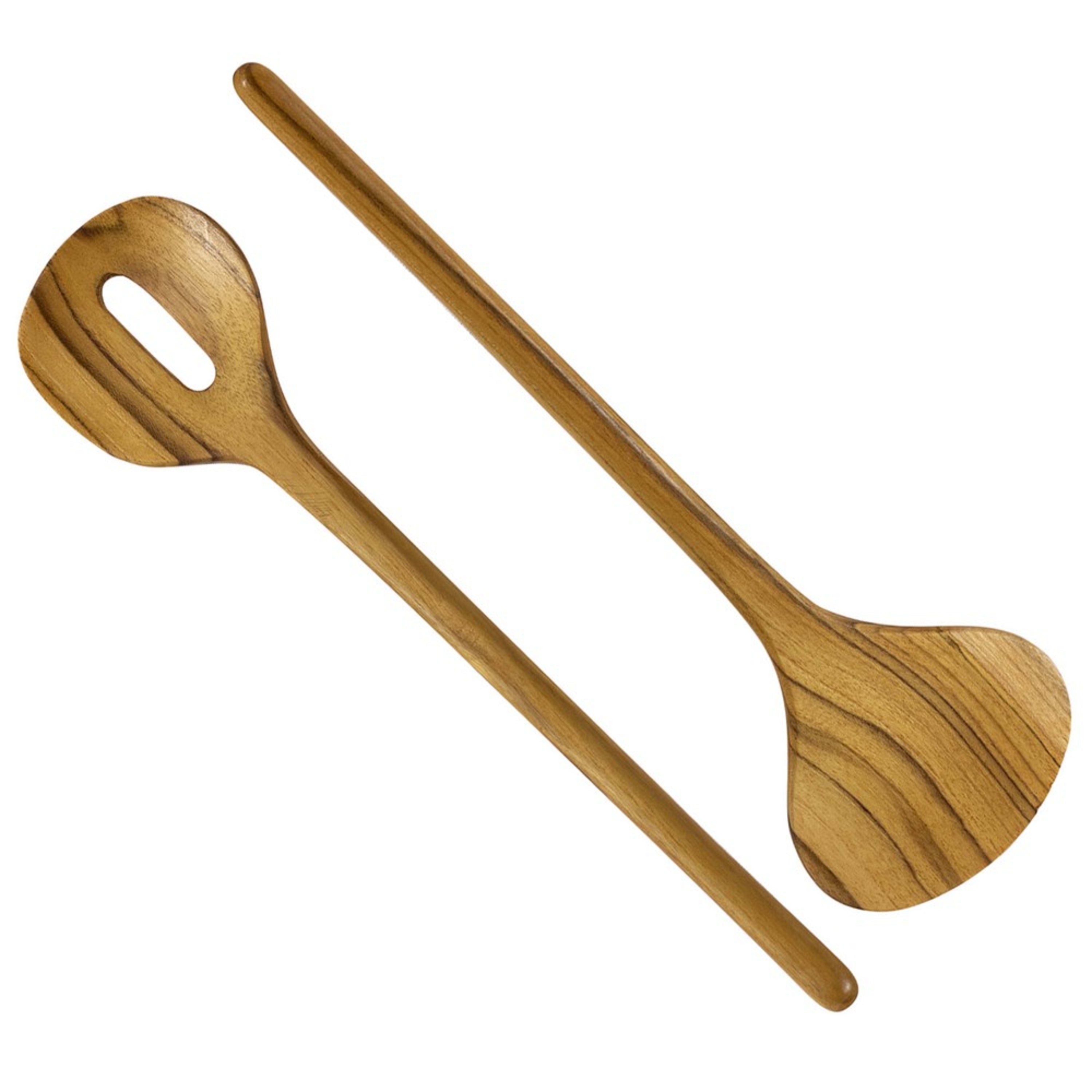 Icon Chef Teakwood Ginkgo Salad Servers 30cm