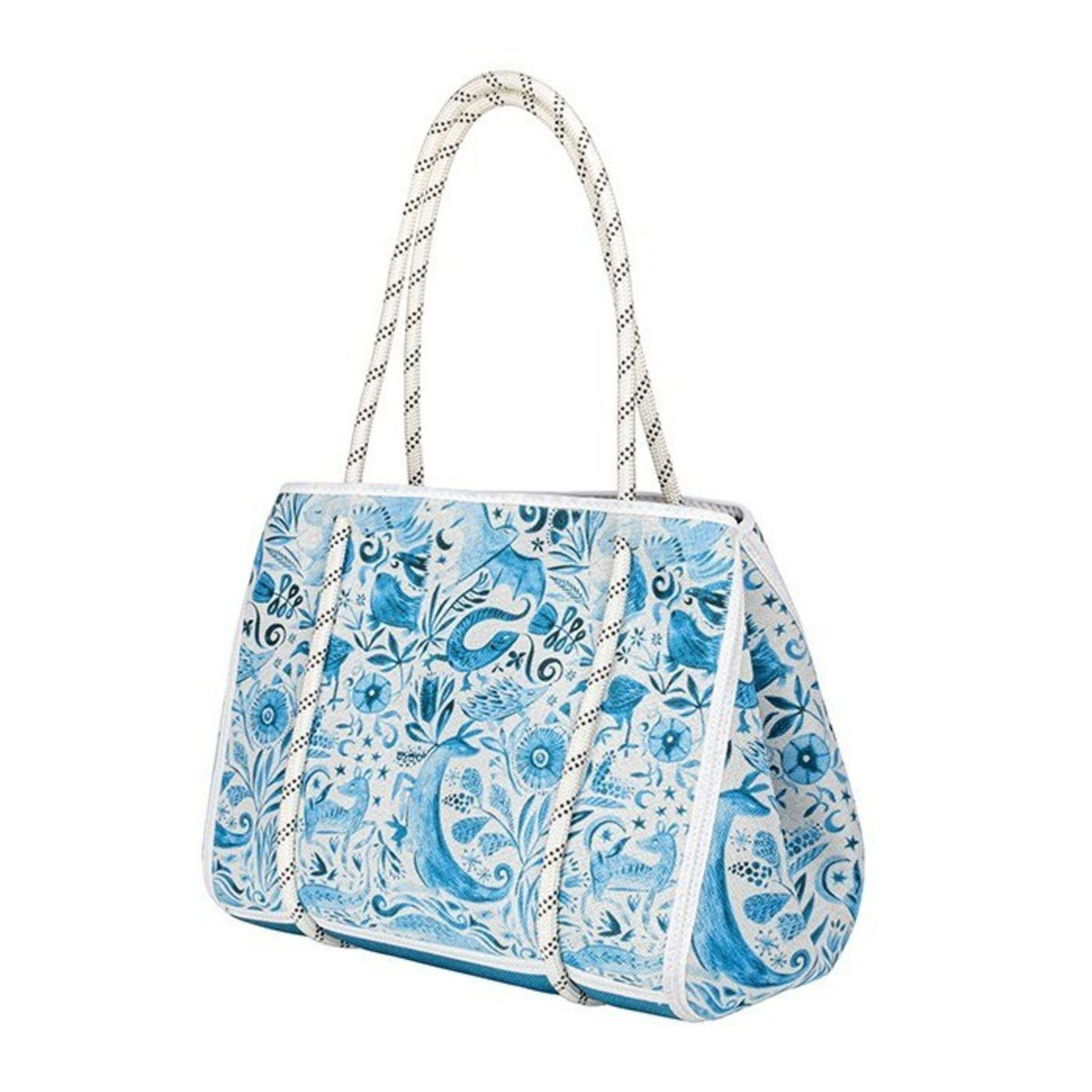 Icon Chef Tori Stowe Market Tote with Utility Bag - Blue Scatter