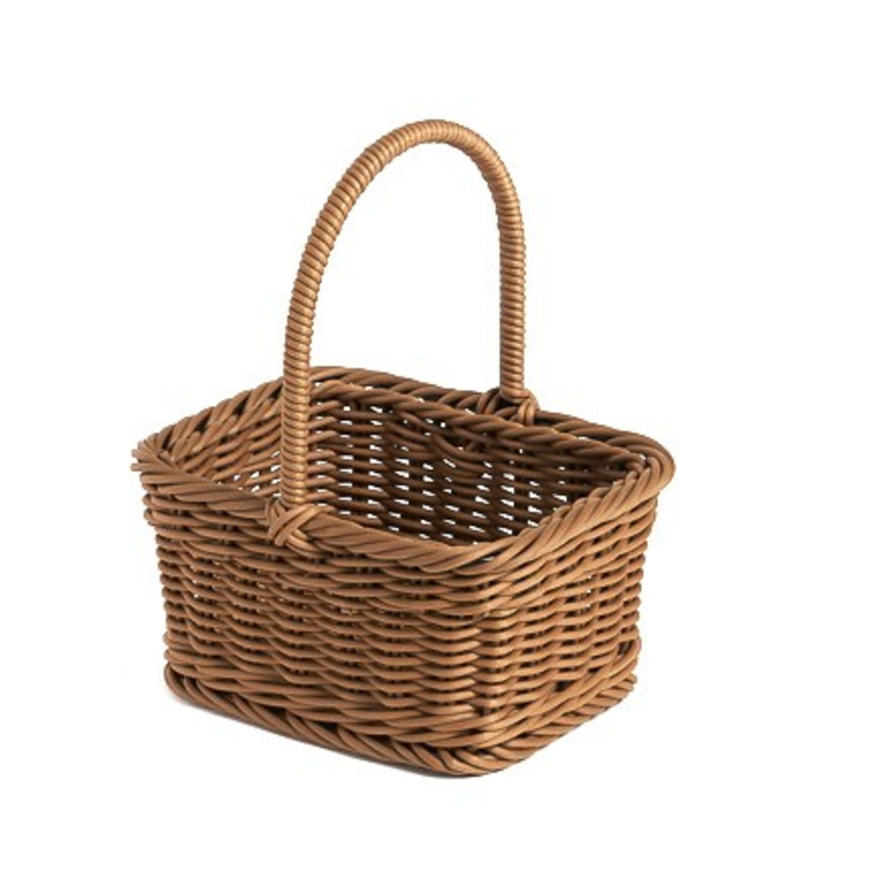 Icon Chef Round Weave Decorative Picnic Basket 18x14x9-22cm (M)