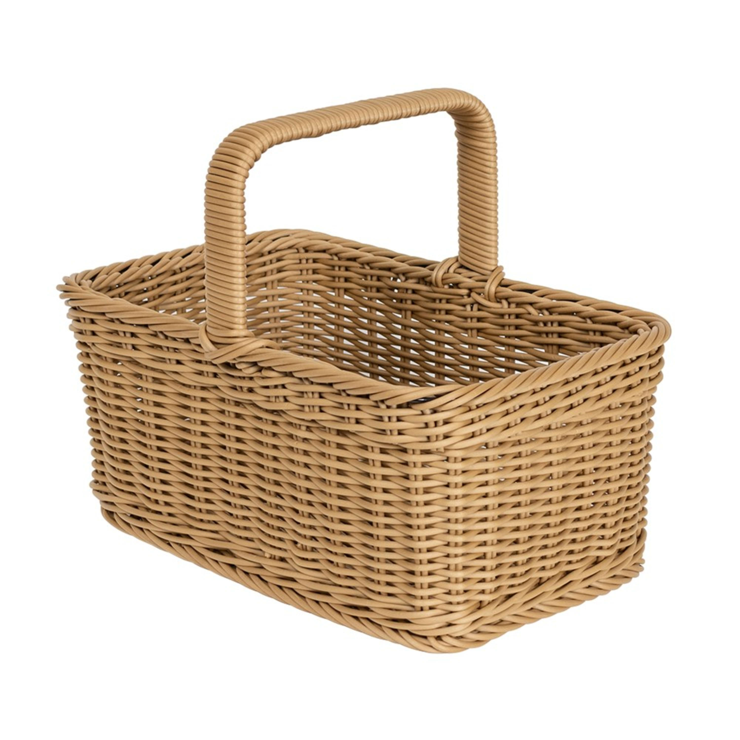 Icon Chef Round Weave Decorative Picnic Basket 30x20x14-24cm (L)