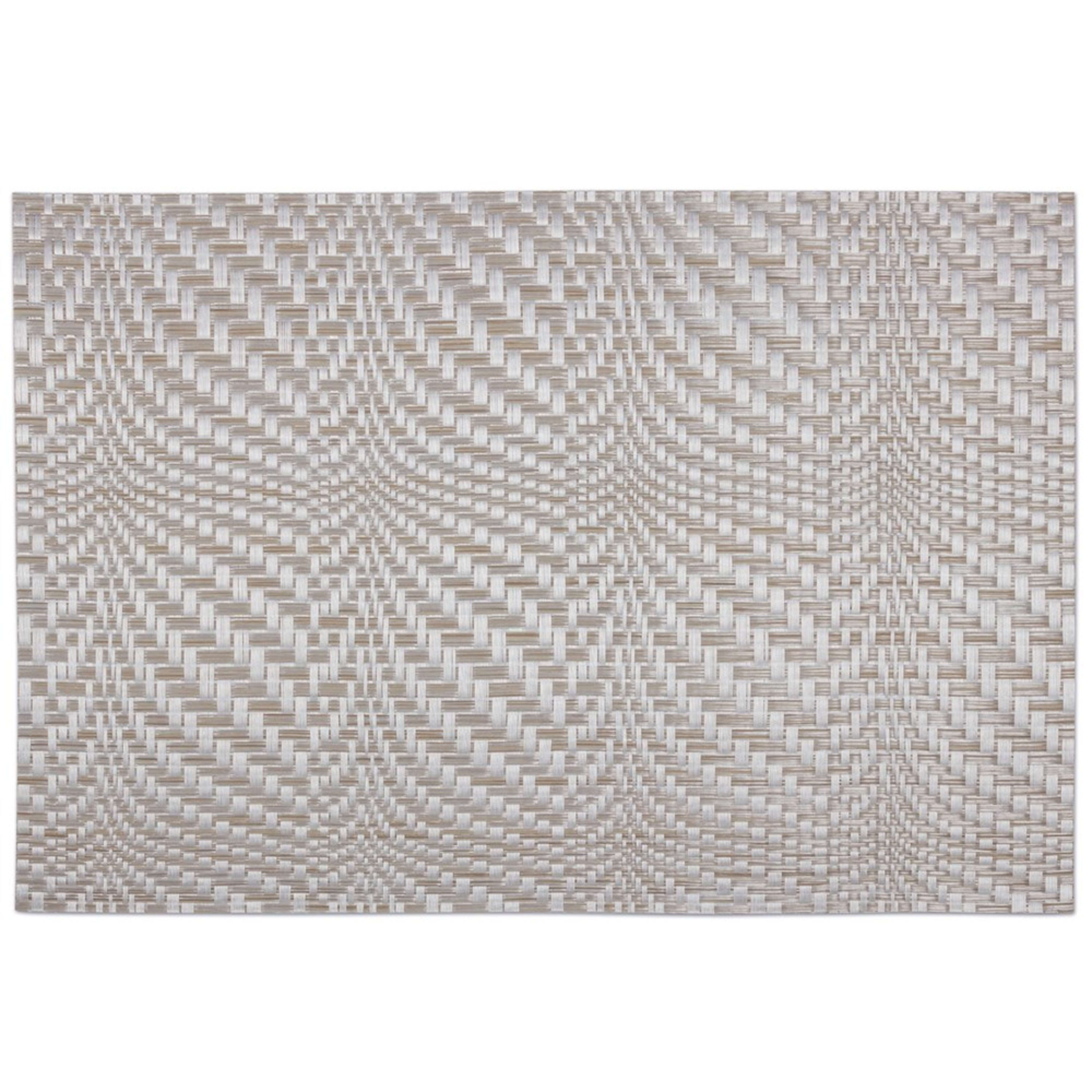 Icon Chef 6 Piece Table Placemat Set - Classic Silver