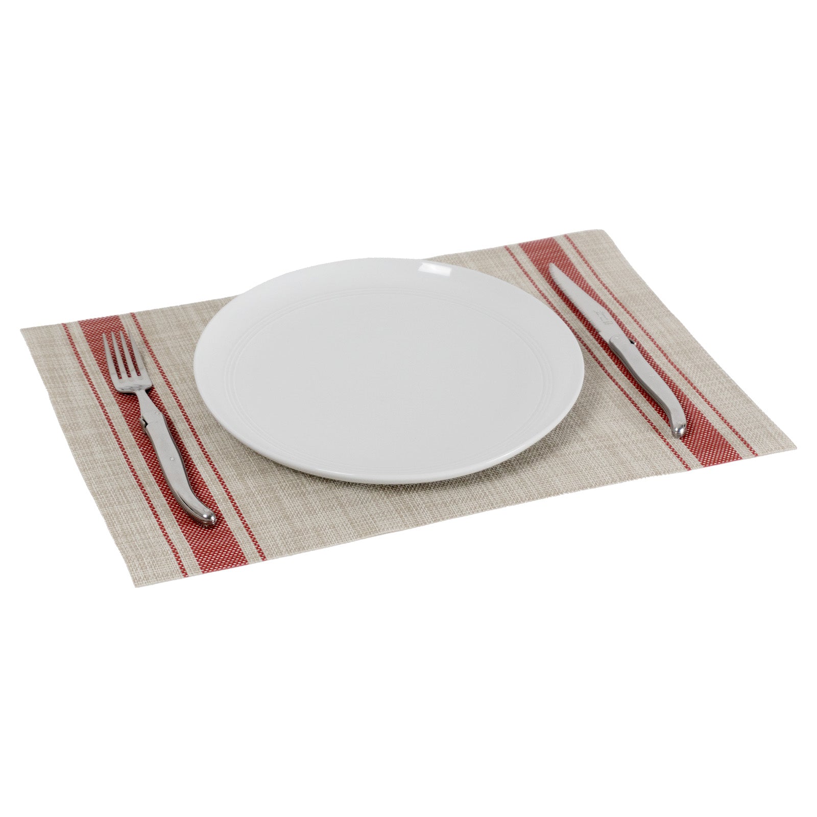 Icon Chef Set of 6 Large Placemats - French Red