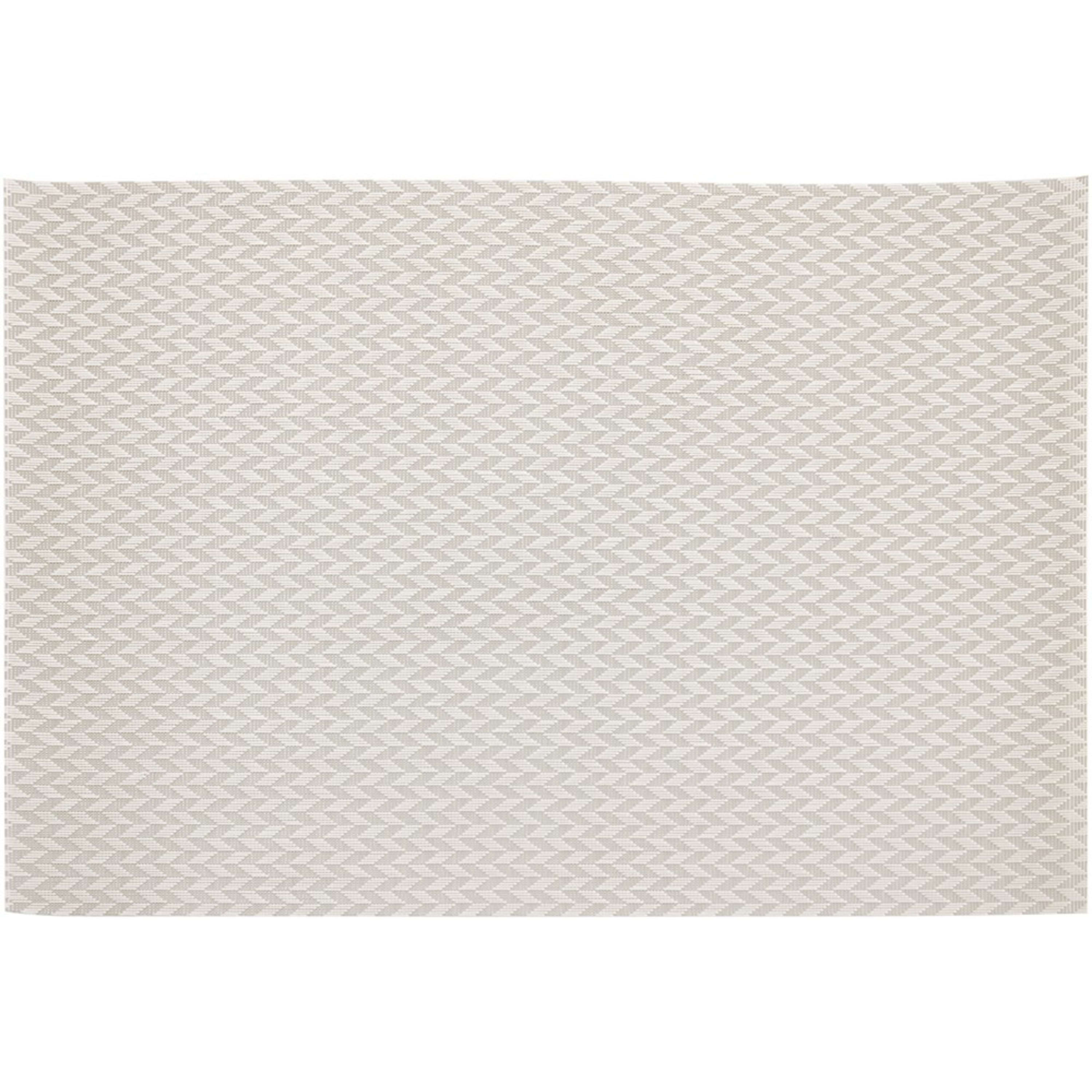 Icon Chef 6 Piece Table Placemat Set - Grey Herringbone
