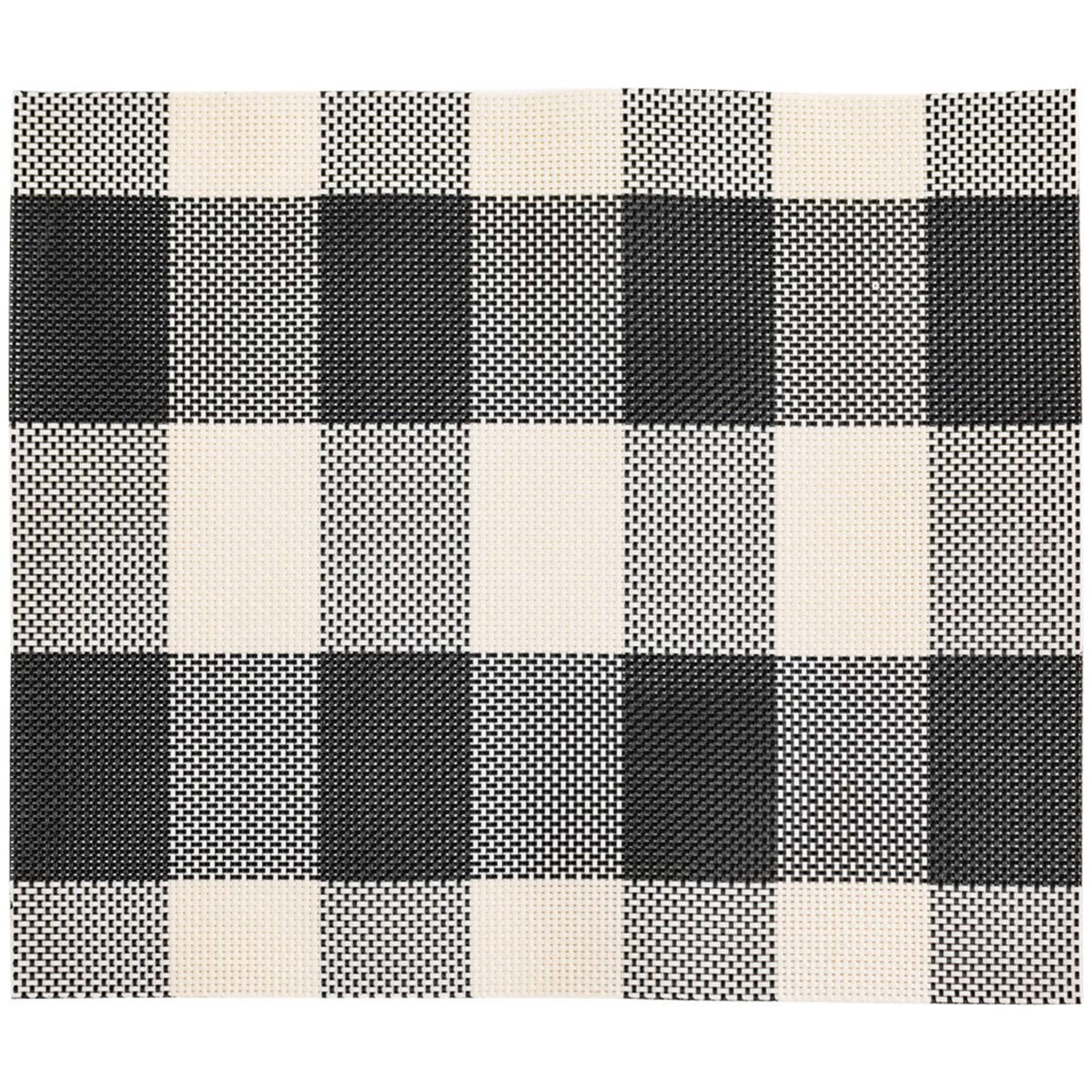 Icon Chef 6 Piece Placemat Set - Black Gingham