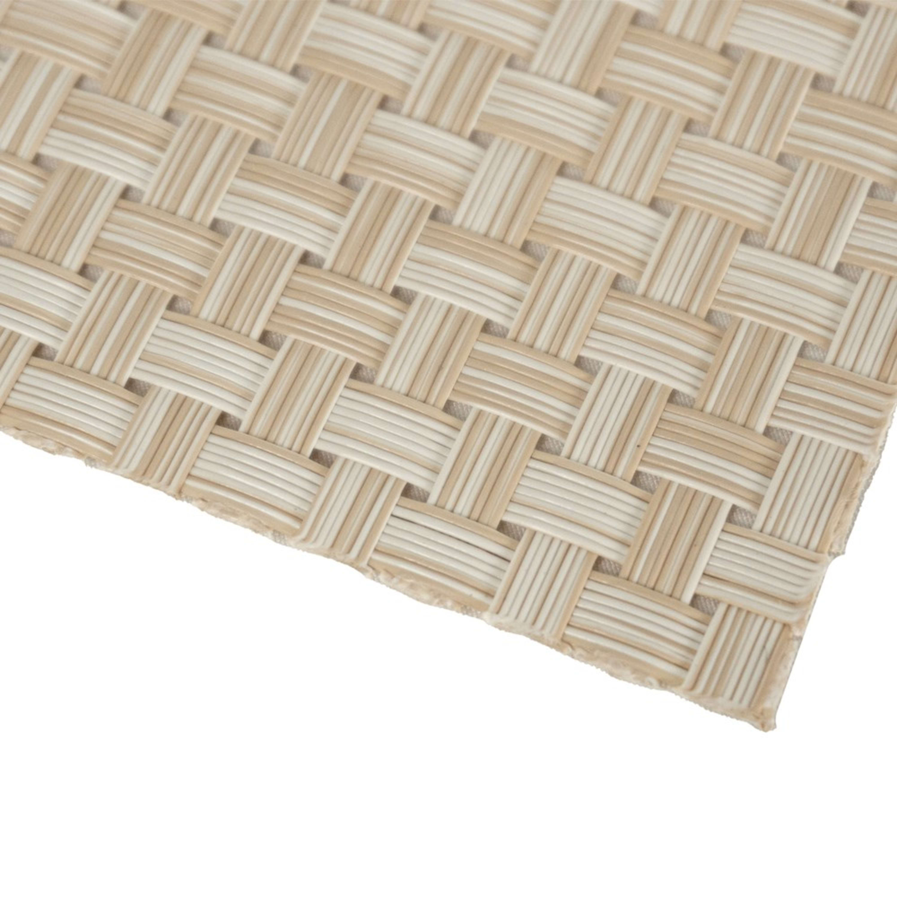 Icon Chef 6 Piece Table Placemat Set - Tan Basketweave
