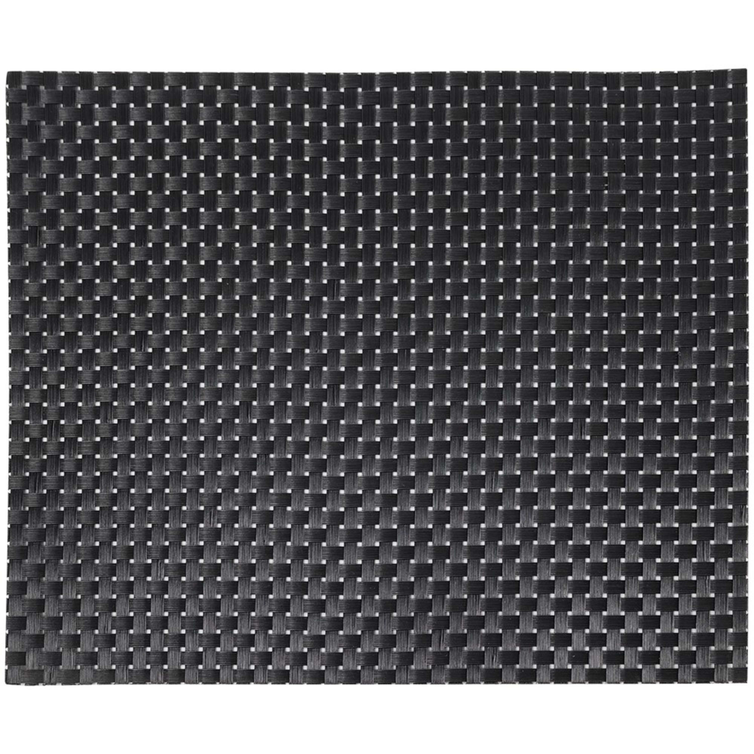 Icon Chef 6 Piece Placemat Set - Black Basketweave