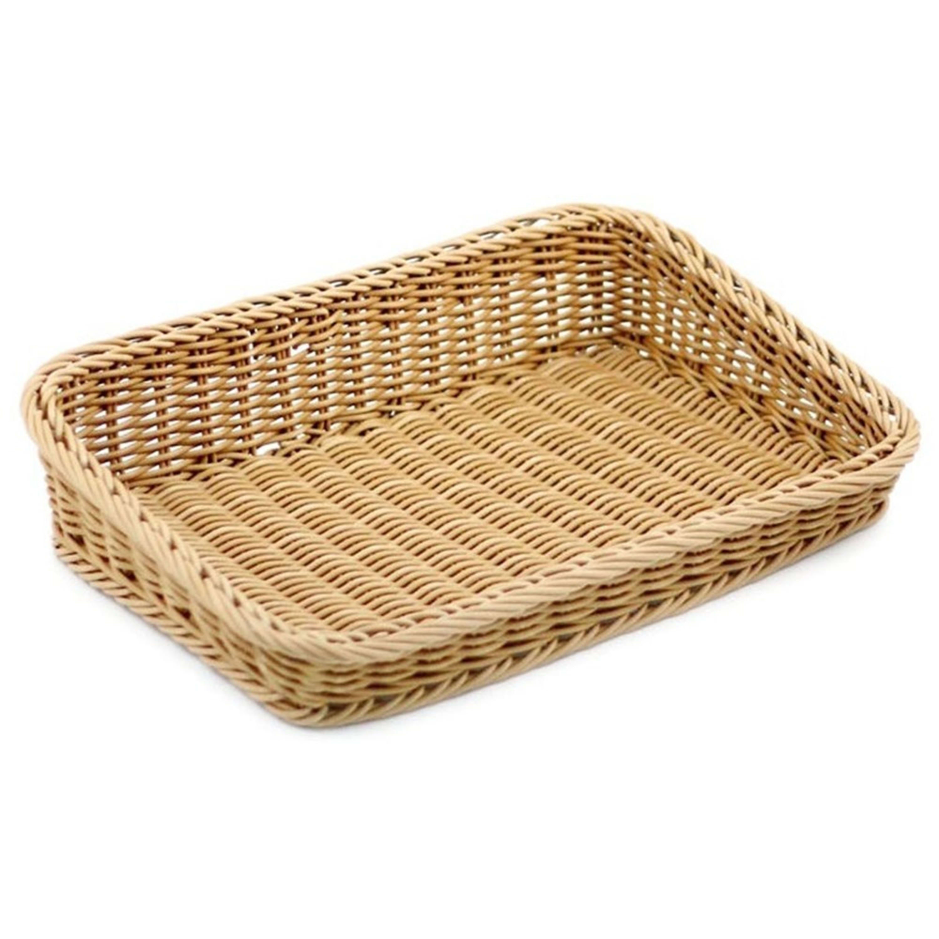 Icon Chef Round Weave Buffet Display Angled Sides 45x31x6-10cm (S)