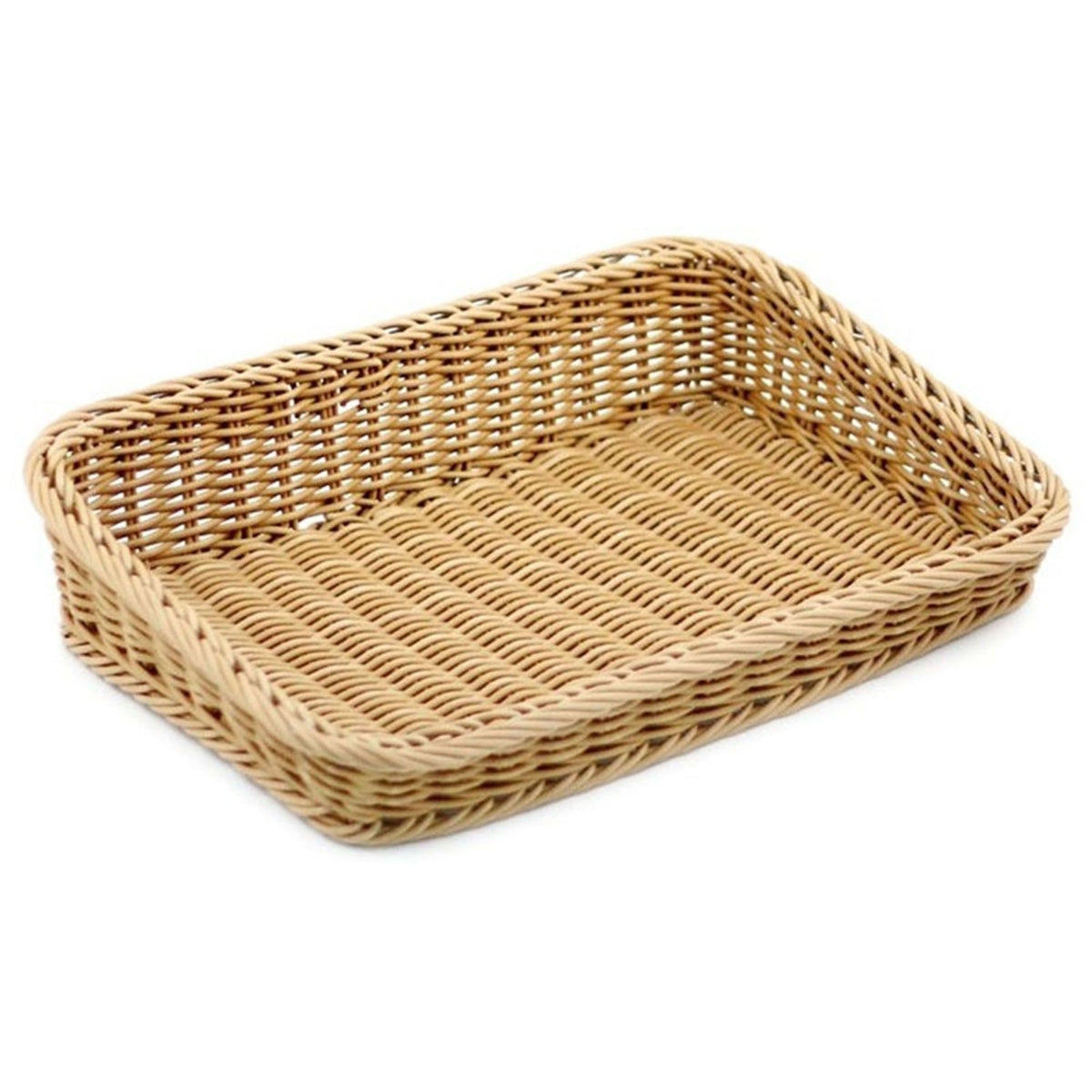 Icon Chef Round Weave Buffet Display Angled Sides 45x31x6-10cm (S)
