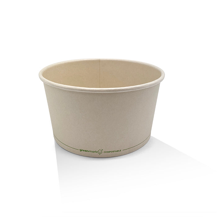 ecoware 4oz BioPBS Coated Ice Cream Cup (Carton of 1000)