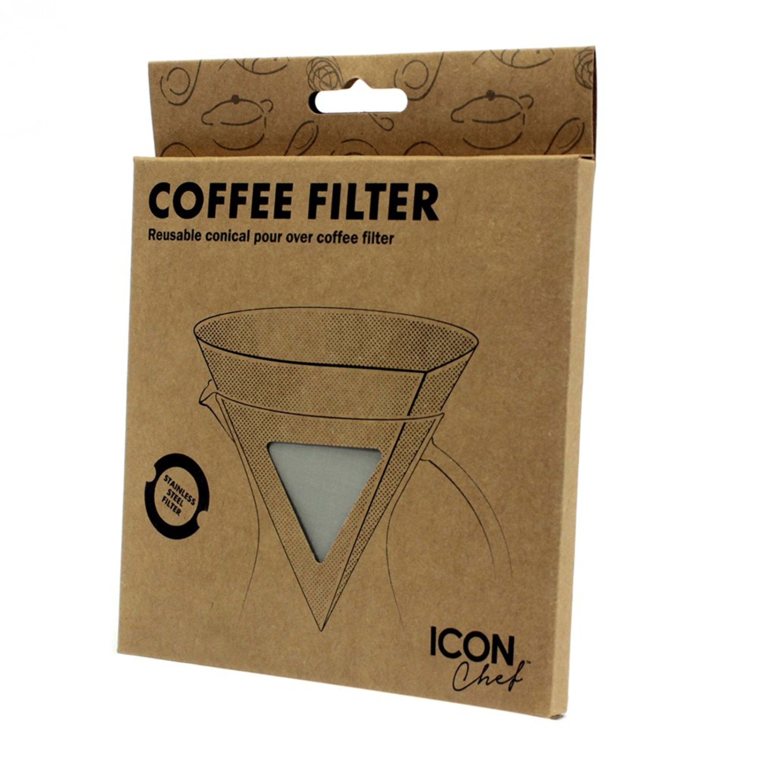 Icon Chef Reusable Coffee Filter - Cone Shape