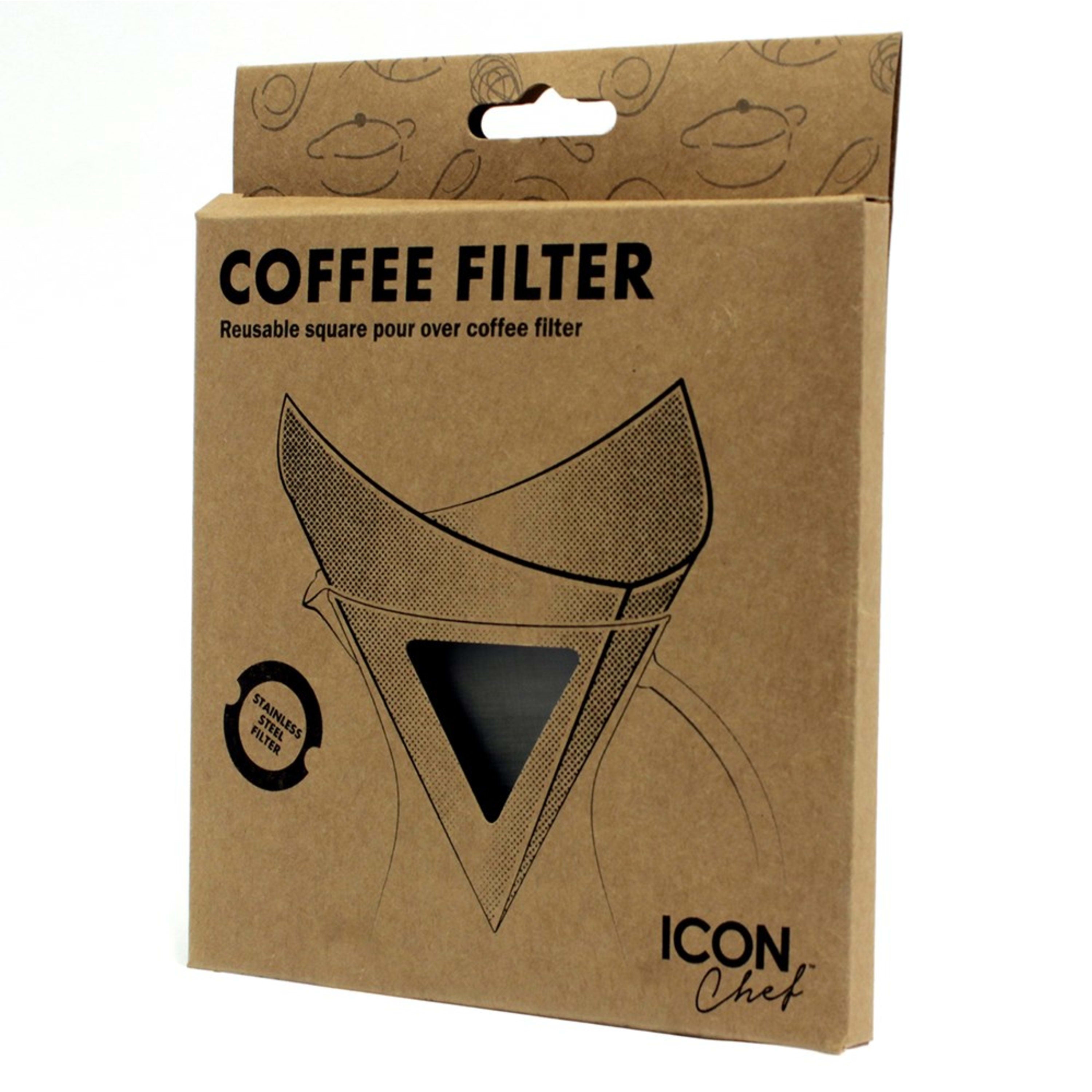 Icon Chef Reusable Coffee Filter - Square Shape