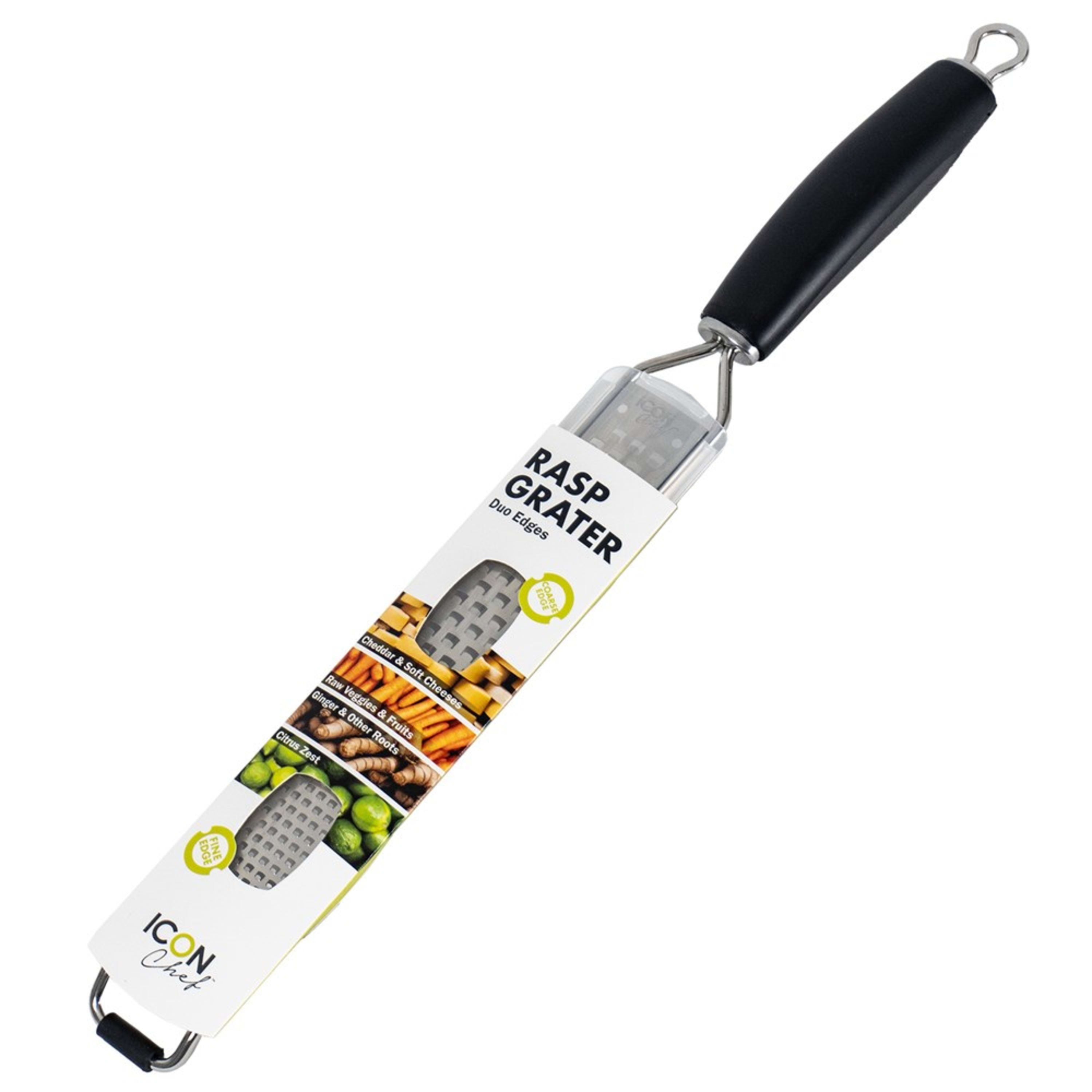 Icon Chef Grater Duo Edge - Black