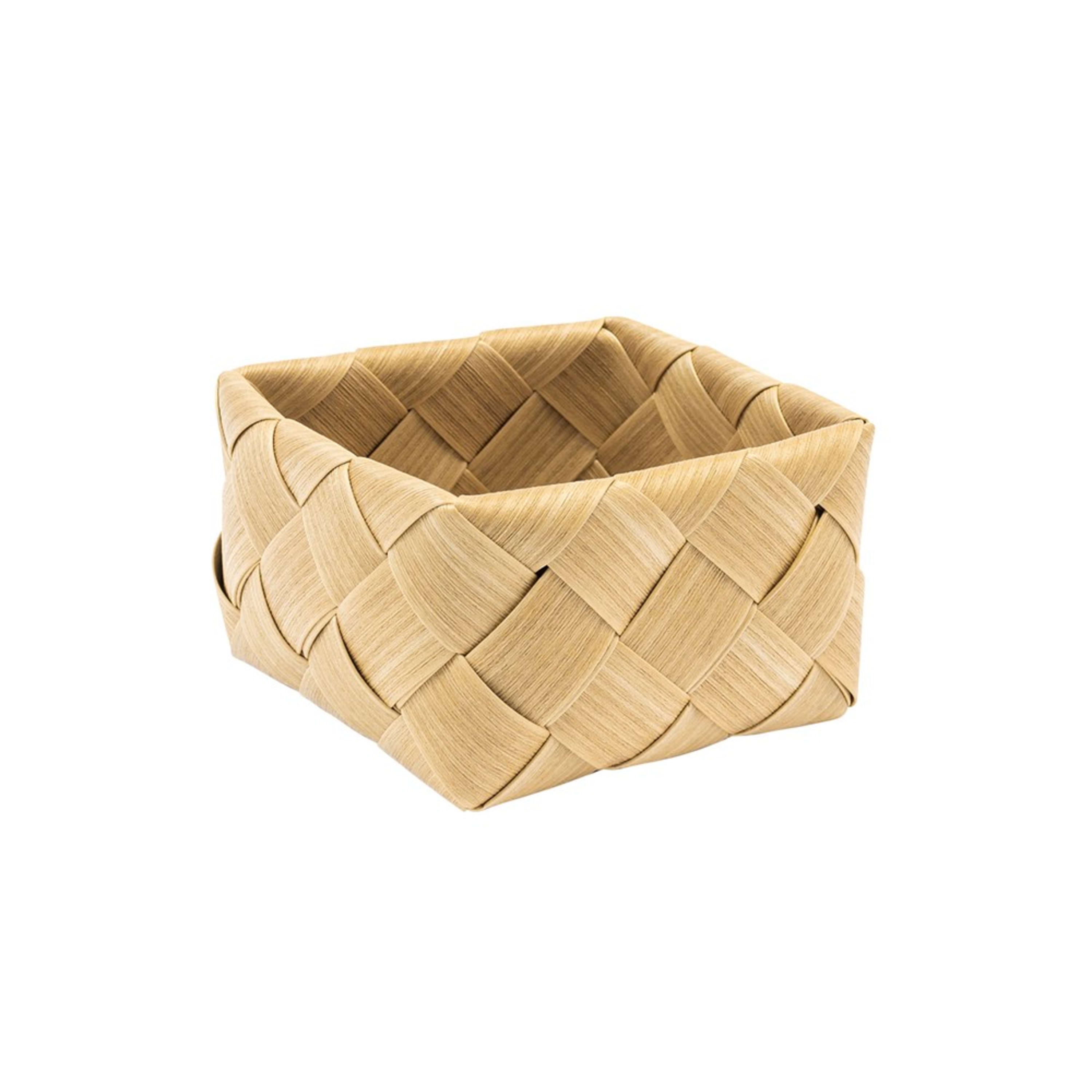 Icon Chef Flat Weave Square Basket 15x15x9cm - Khaki (S)