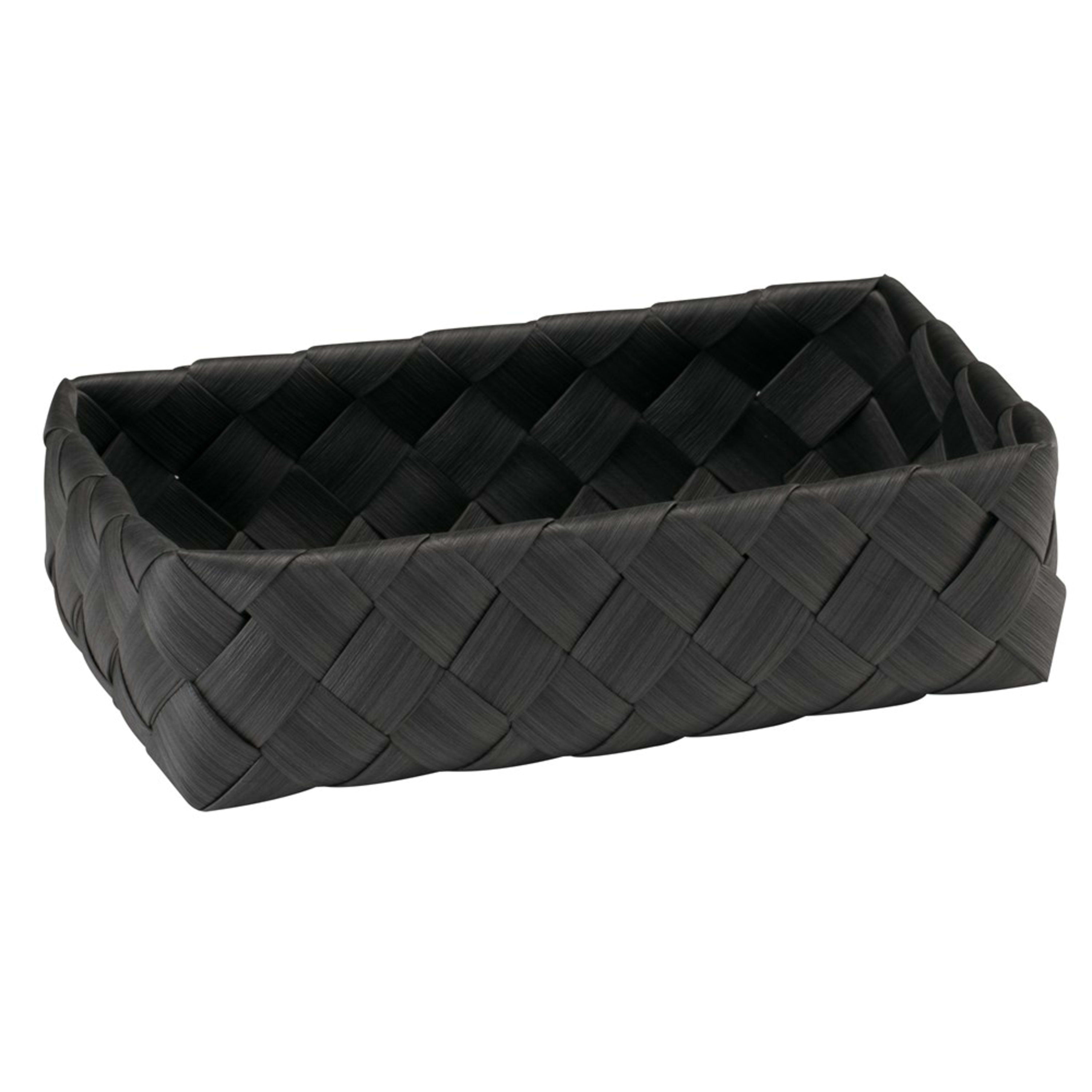 Icon Chef Flat Weave Rectangular Tray 30x18x8cm - Black (S)