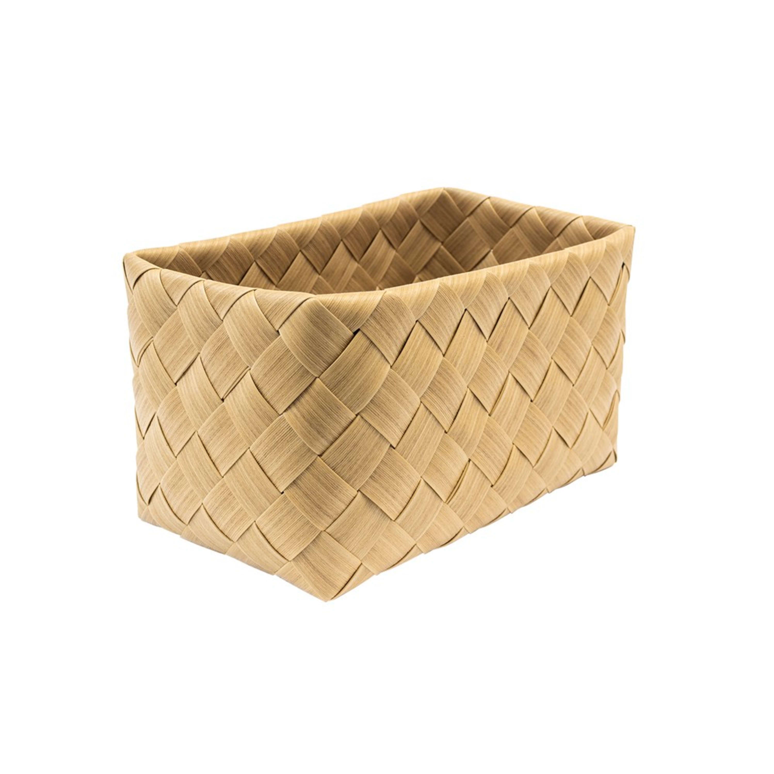 Icon Chef Flat Weave Rectangular Basket 30x18x16cm - Khaki (S)