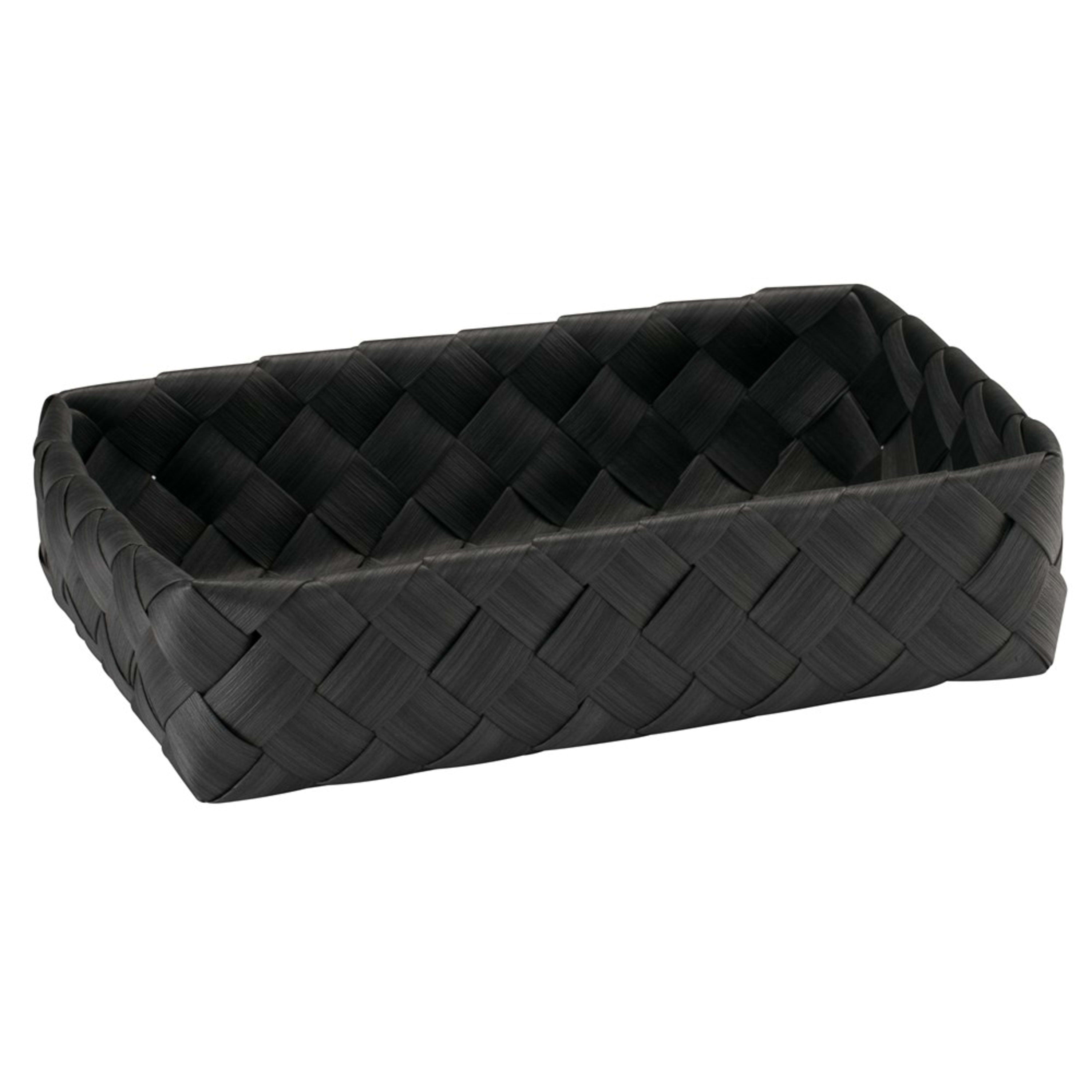 Icon Chef Flat Weave Rectangular Tray 35x23x8cm - Black (M)