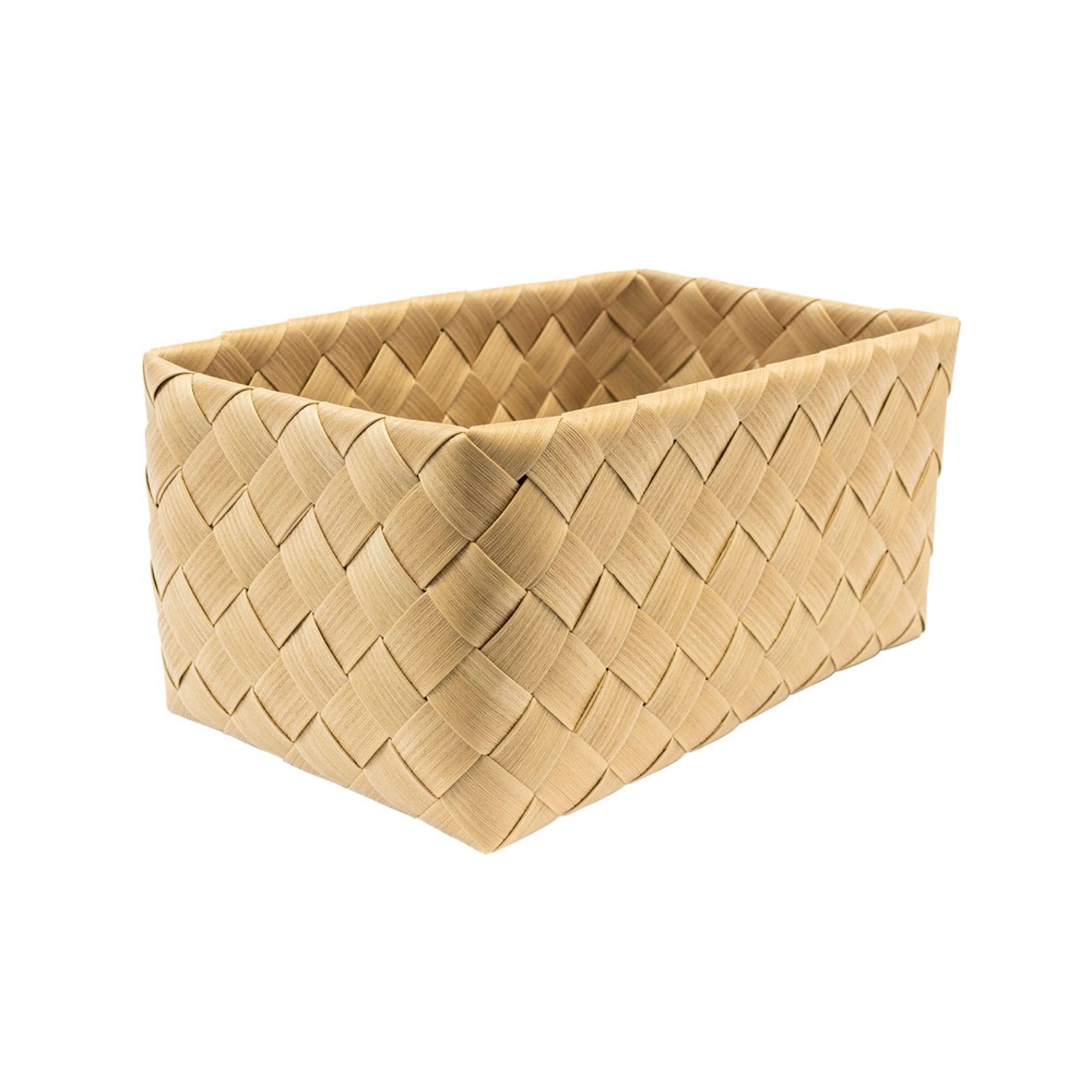 Icon Chef Flat Weave Rectangular Basket 35x23x16cm - Khaki (M)