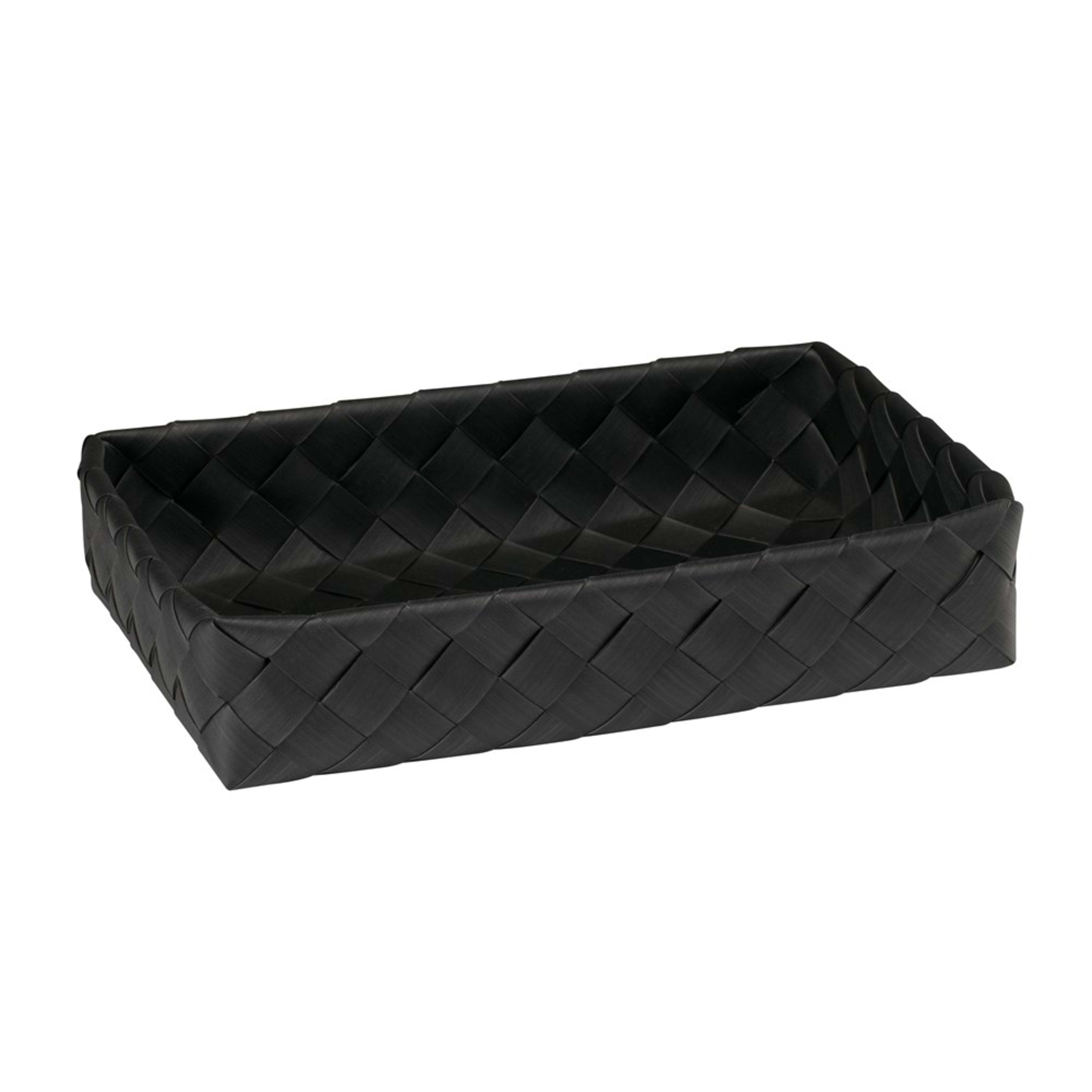 Icon Chef Flat Weave Rectangular Tray 40x27x8cm - Black (L)