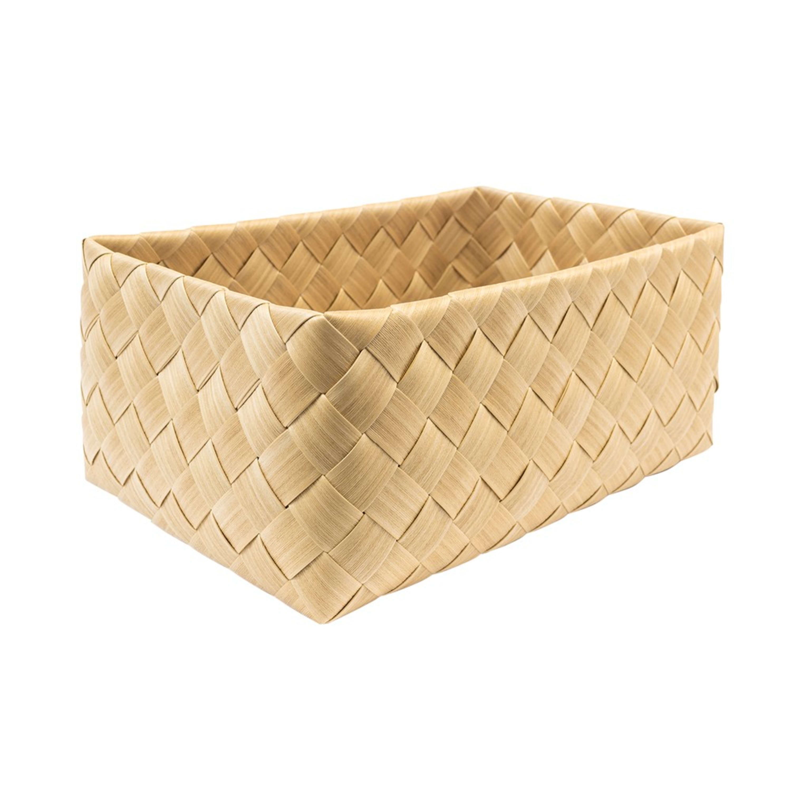 Icon Chef Flat Weave Rectangular Basket 40x27x16cm - Khaki (L)