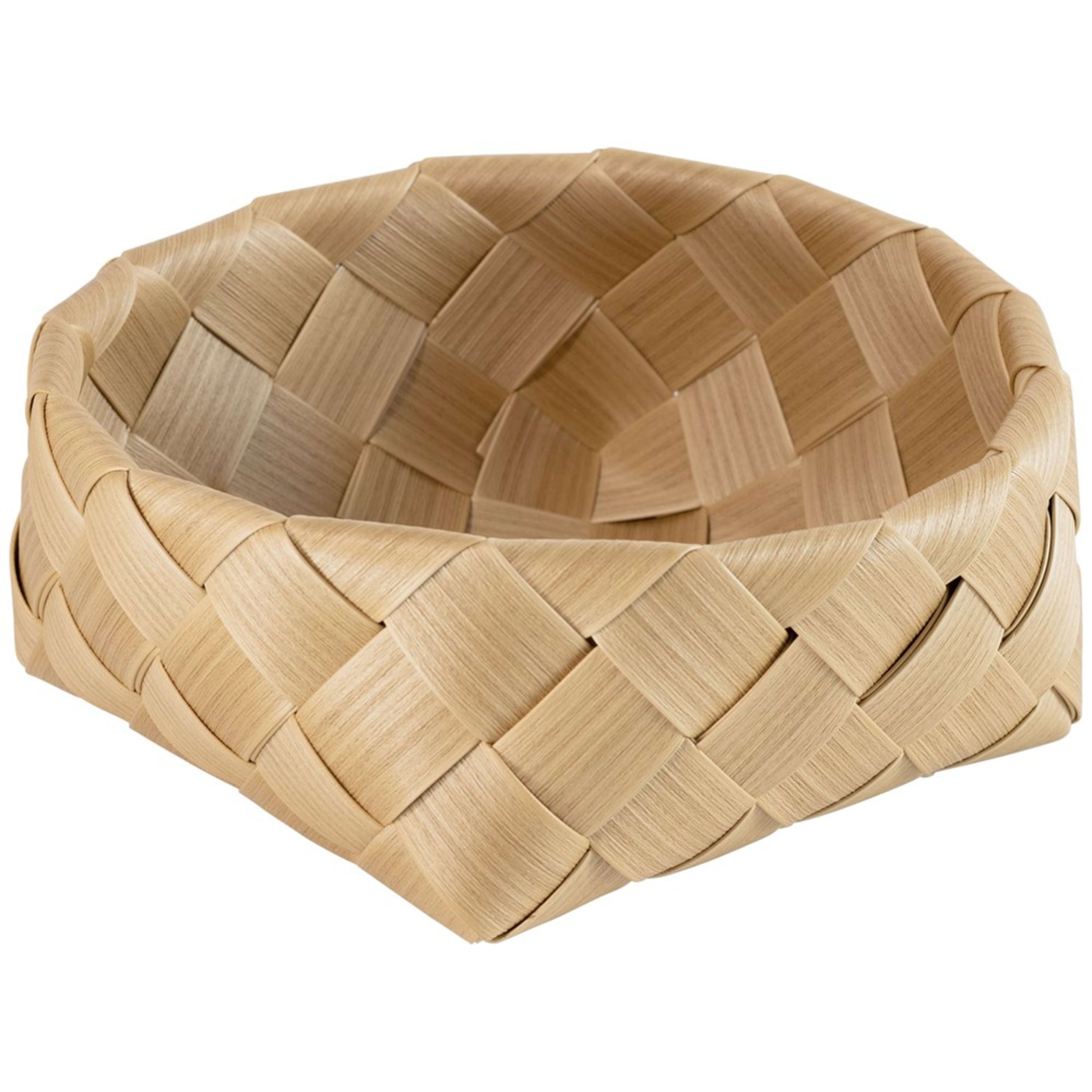 Icon Chef Flat Weave Round Storage Basket 23x9cm - Khaki (M)