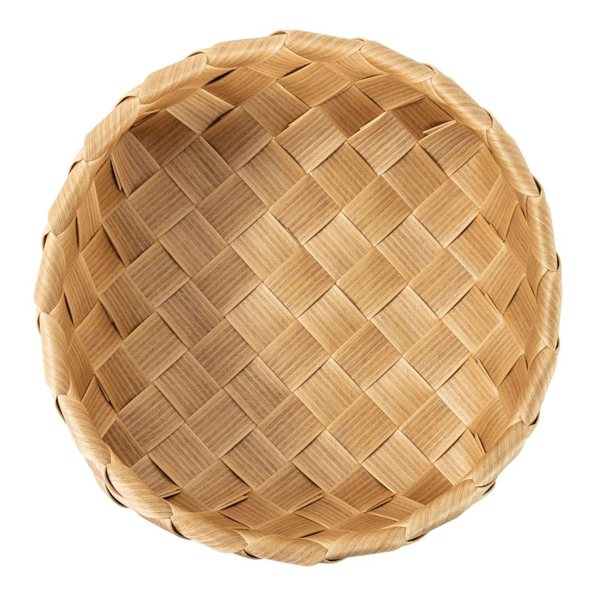 Icon Chef Flat Weave Round Storage Basket 28x9cm - Khaki (L)
