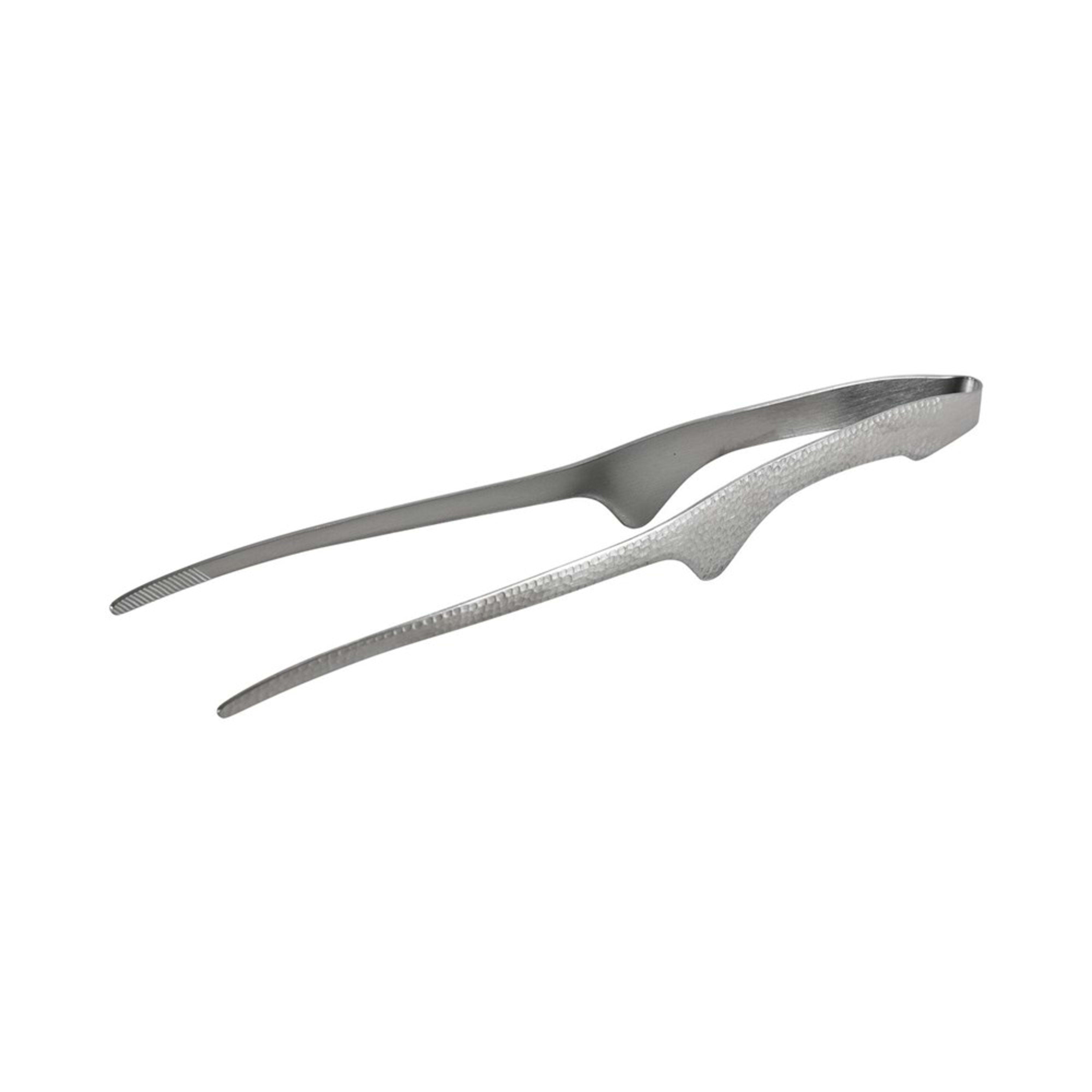 Icon Chef Stainless Steel Hibachi Tongs - Hammered 24cm